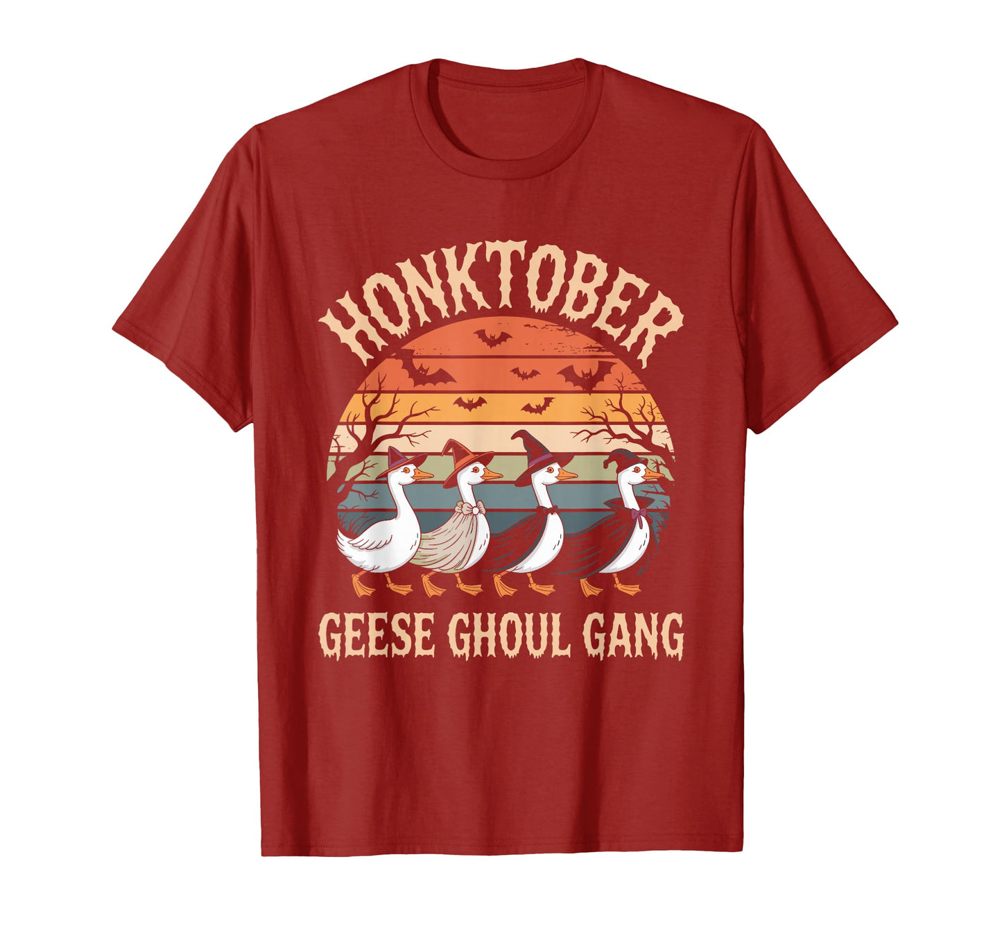 Funny Geese, Goose Honktober Halloween T-Shirt