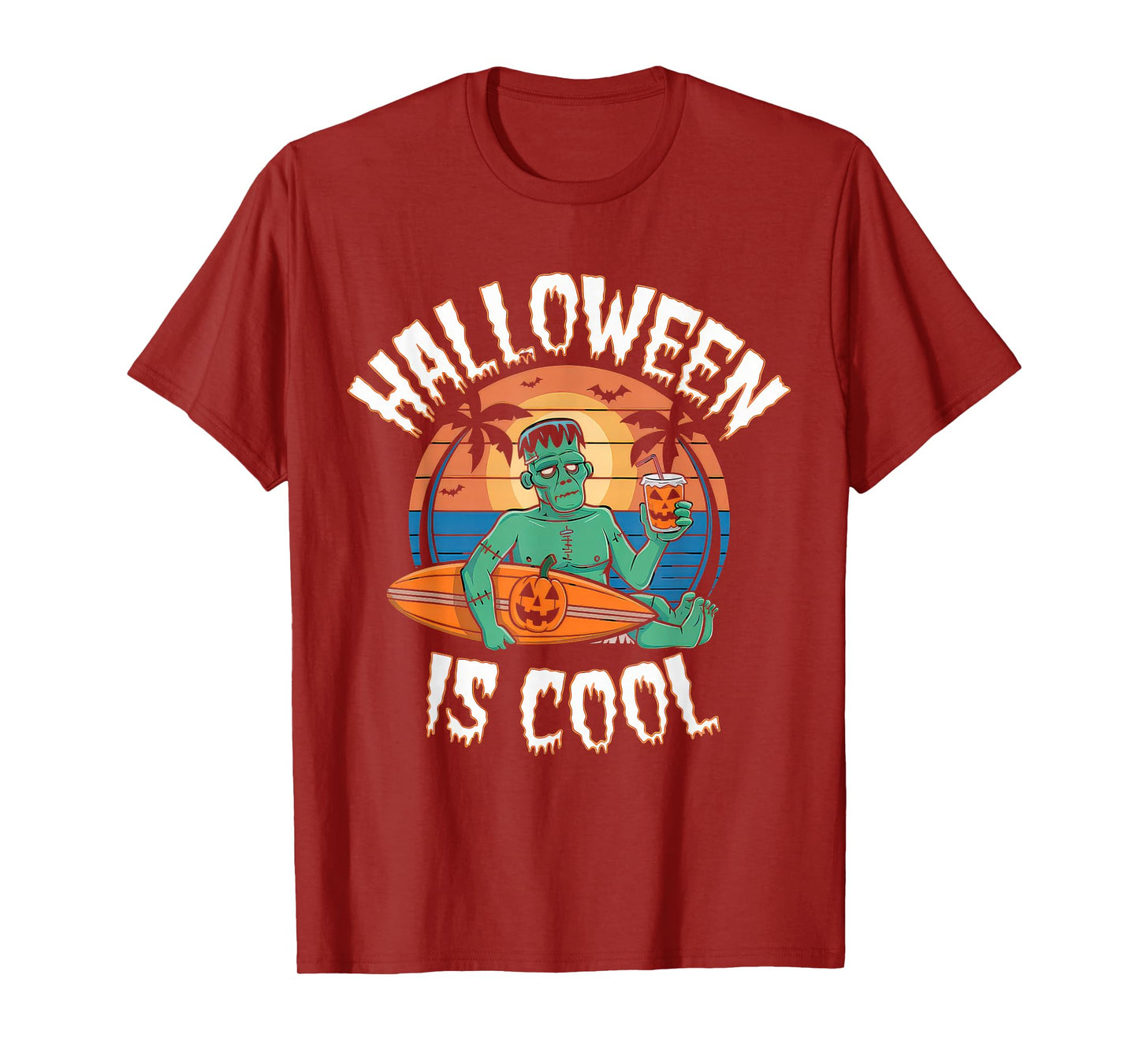 Halloween is Cool Tshirt Women Men Frankenstein Monster T-Shirt