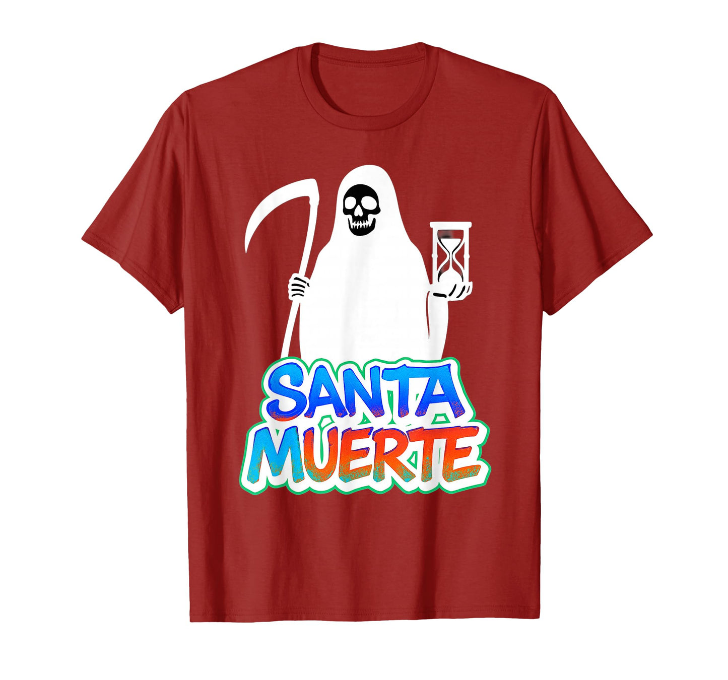 Graffiti Style Santa Muerte Urban Street Art Design T-Shirt