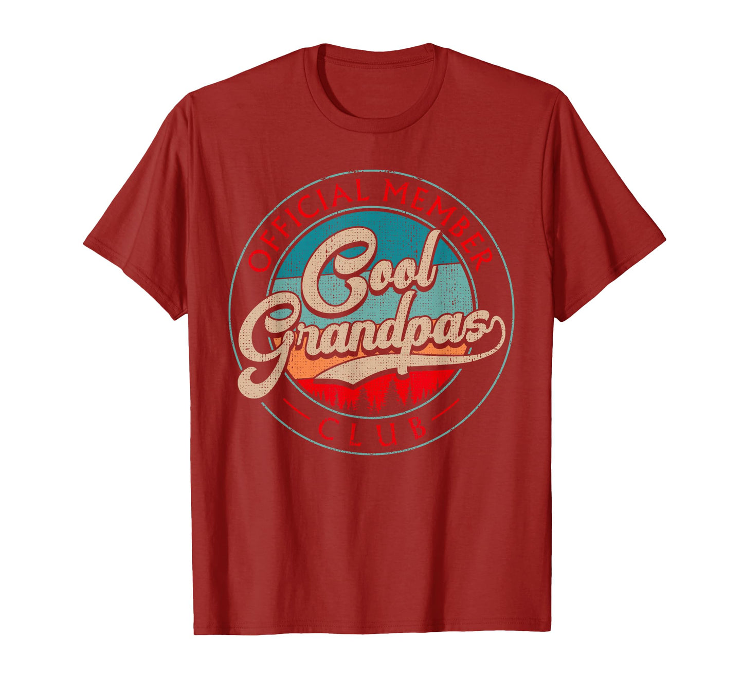 Grandpa Vintage Cool Grandpas Club Official Member Funny T-Shirt