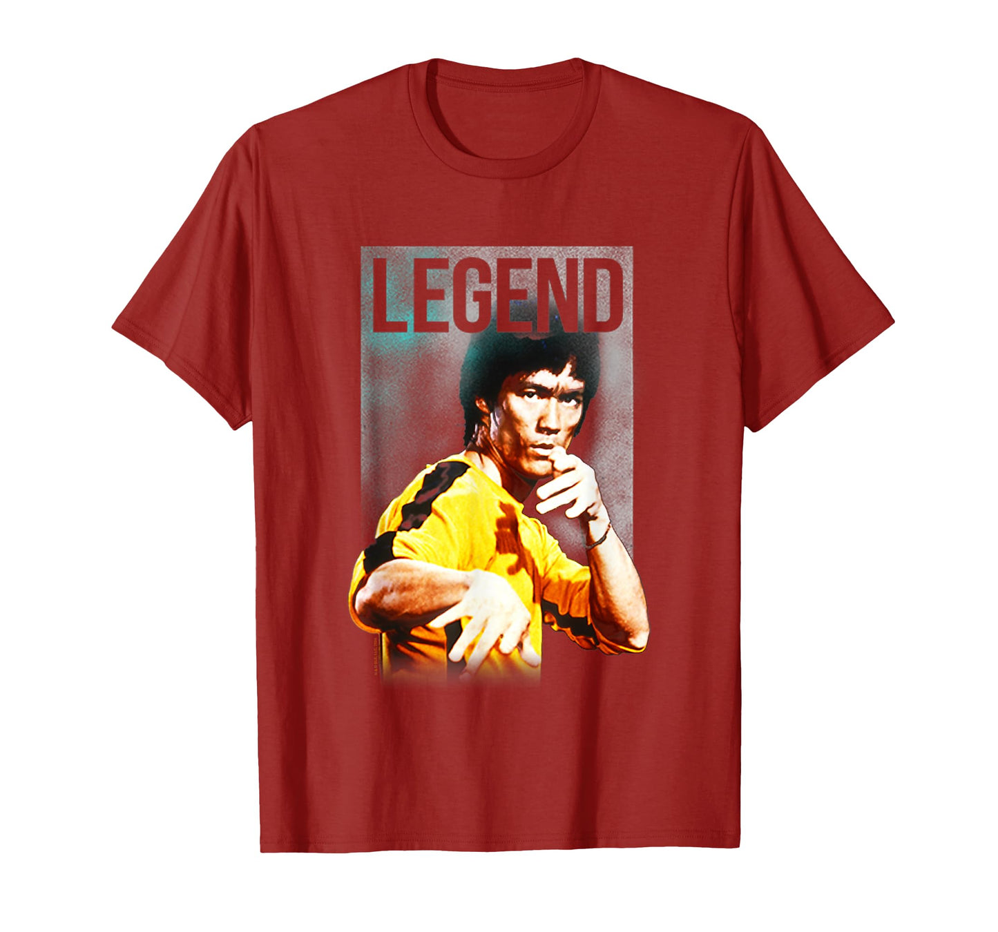 Bruce Lee Legend Iconic Yellow Jumpsuit Vintage Poster T-Shirt