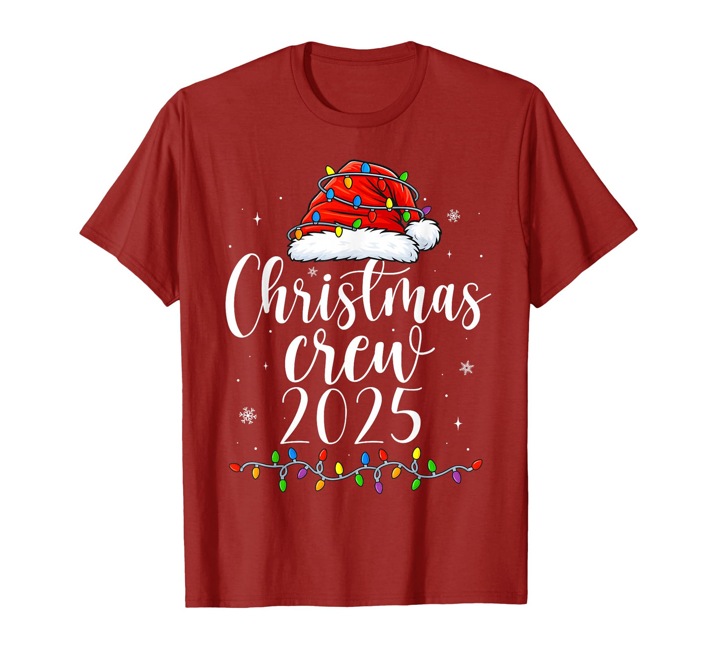 Family Christmas Crew 2025 Matching Xmas Men Women Kids T-Shirt