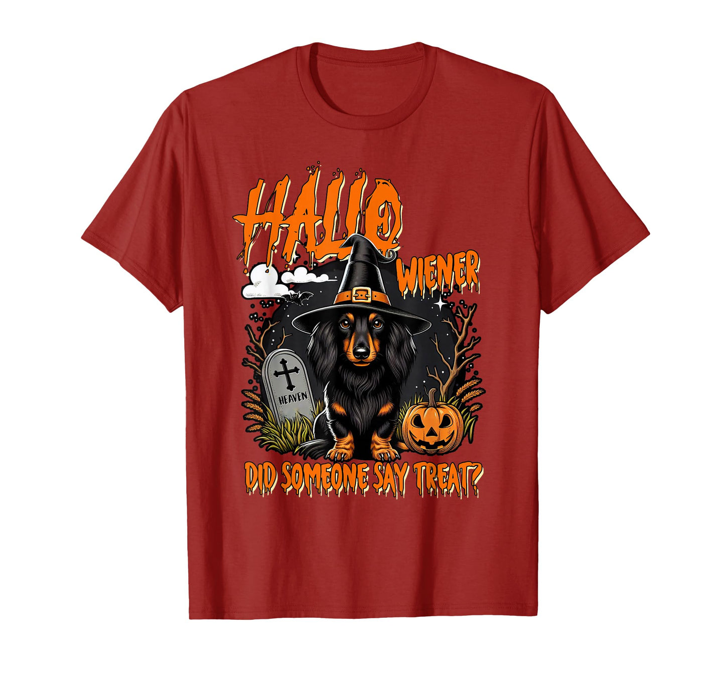 Halloween Dachshund Mom Halloweiner Did Someone Say Treat T-Shirt