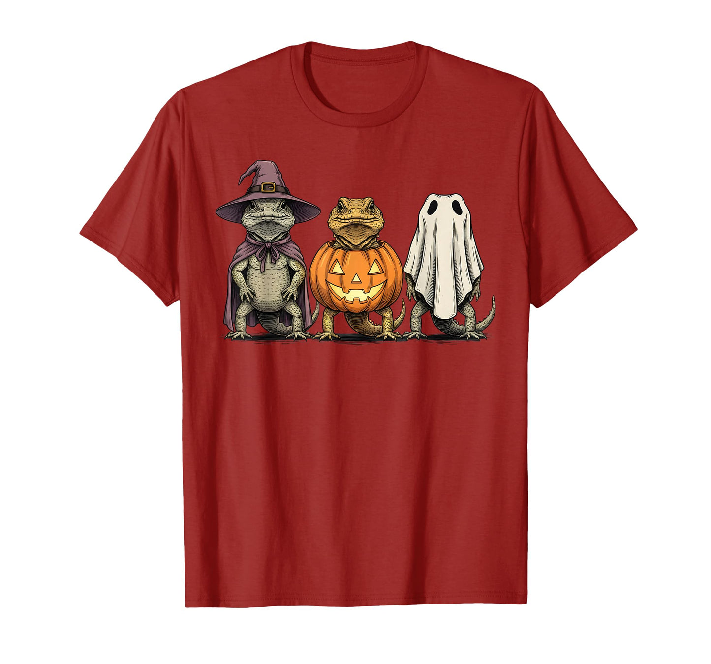 Spooky Ghost Uromastyx Lover Pumpkin Halloween T-Shirt