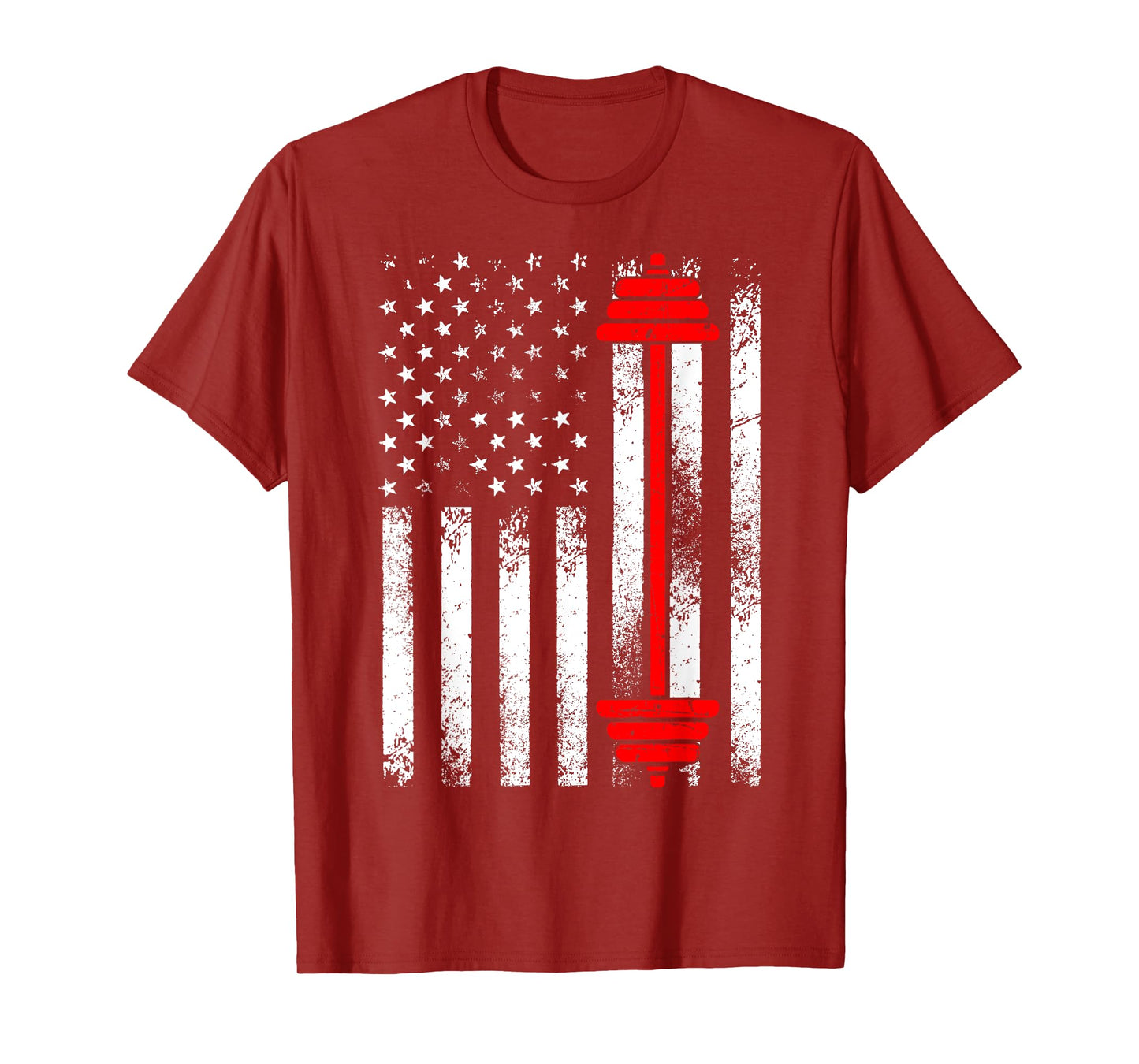 Funny Barbell Art For Men Women Weightlifting Fitness Lovers T-Shirt