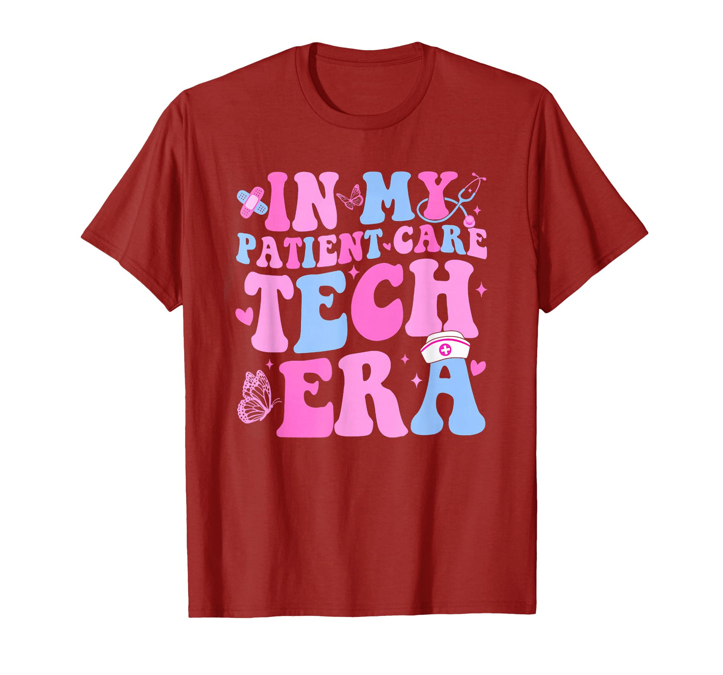 Retro Groovy in My Patient Care Technician Era Pct Nurse Cna T-Shirt