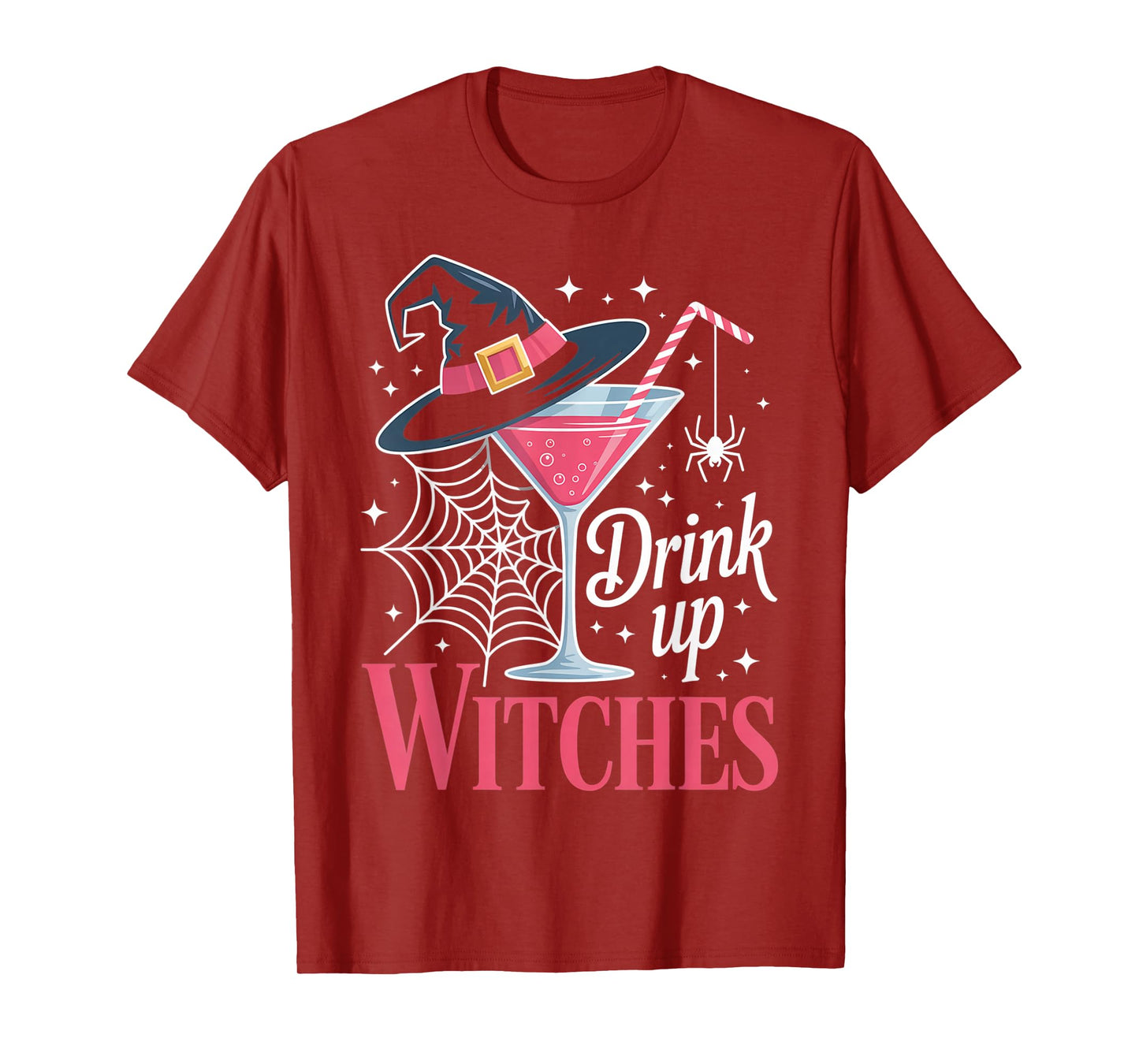 Drink Up Witches Funny Wine Halloween Costume T-Shirt