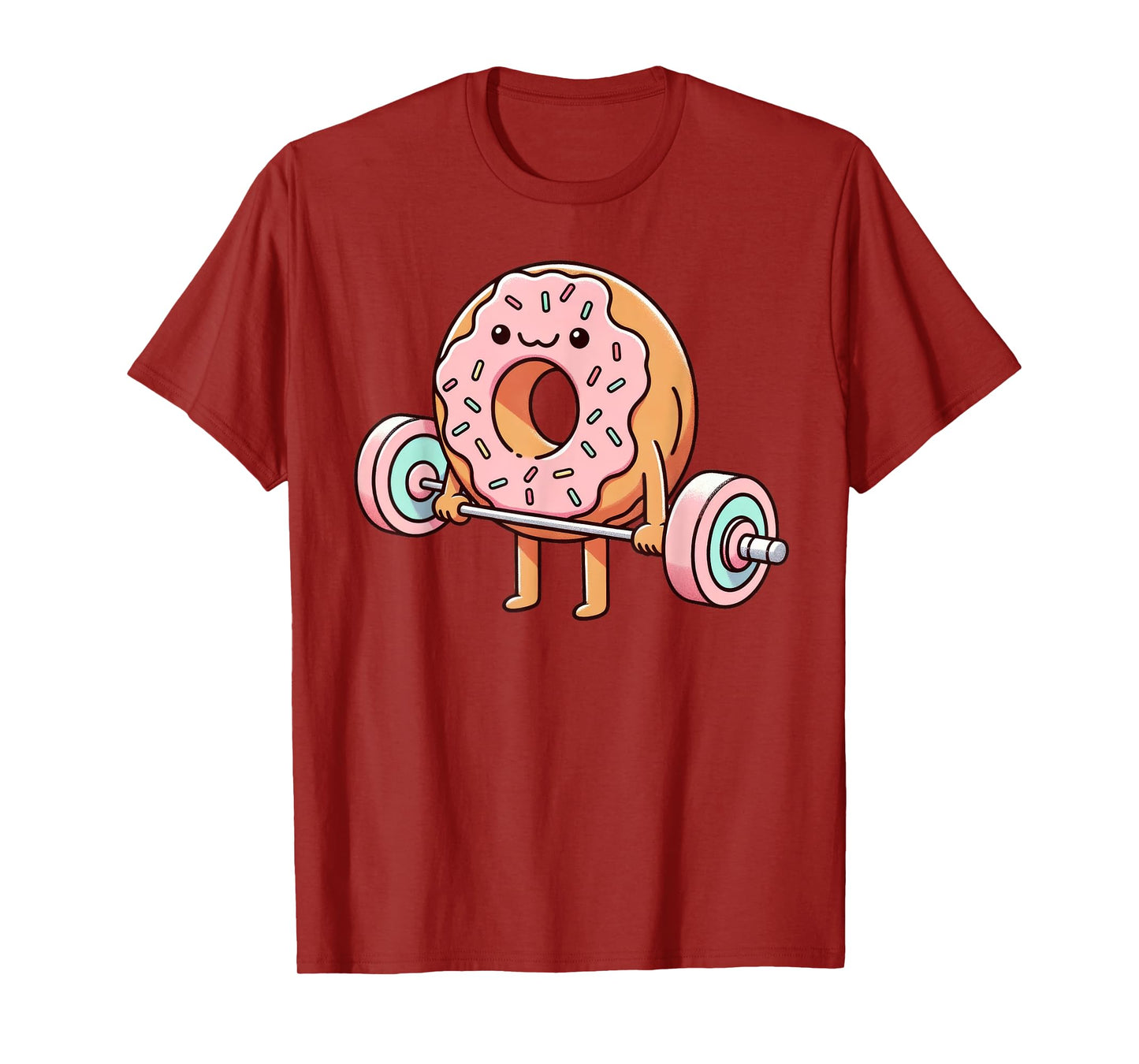 Fitness Workout Gym Weightlifting Donut Lover Men Women T-Shirt