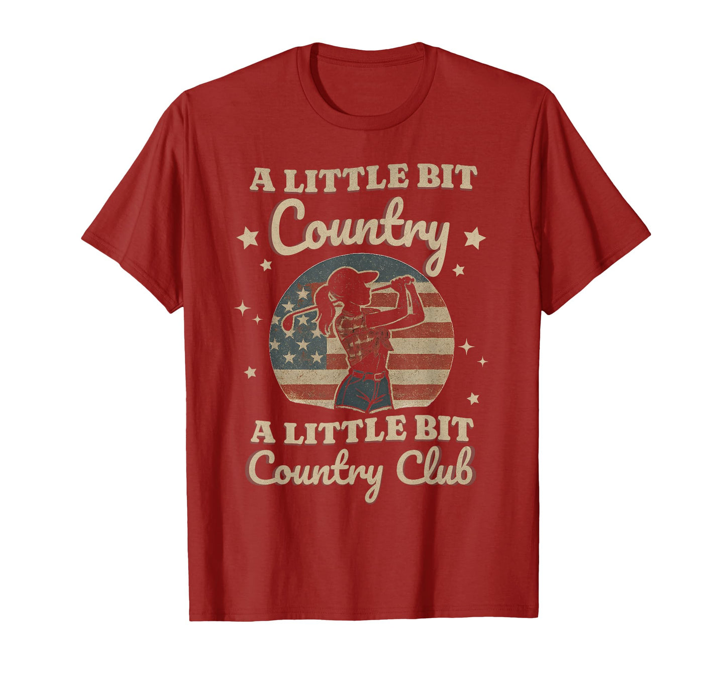 Country Golf Southern Cowgirl Golfing Country Club Golfer T-Shirt