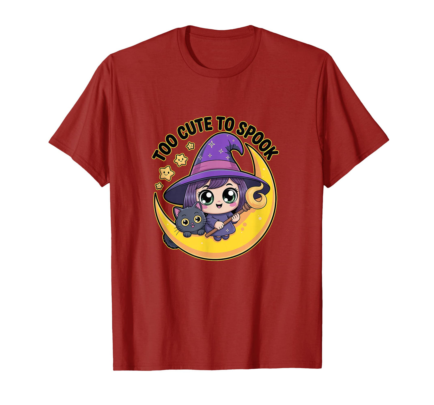 Funny Witch Too Cute to SPOOK Halloween T-Shirt