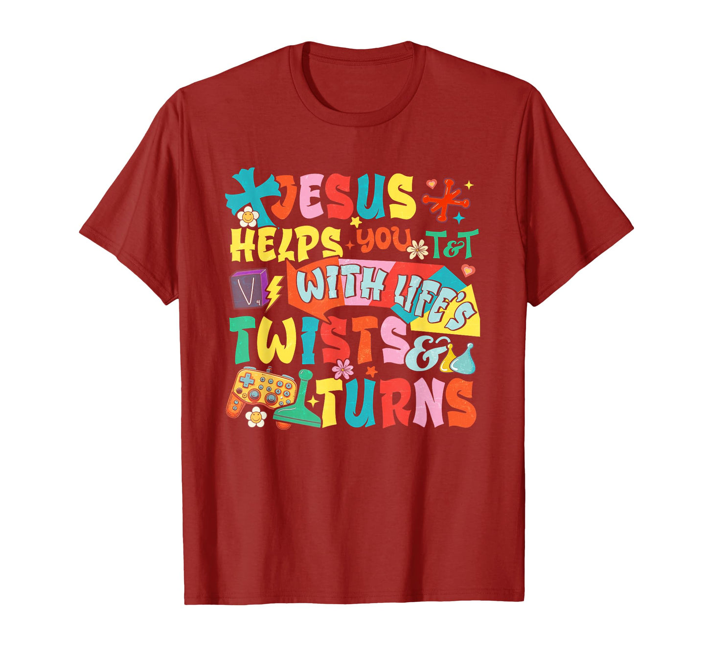 VBS Twist And Turn Following Jesus Changes The Game T-Shirt