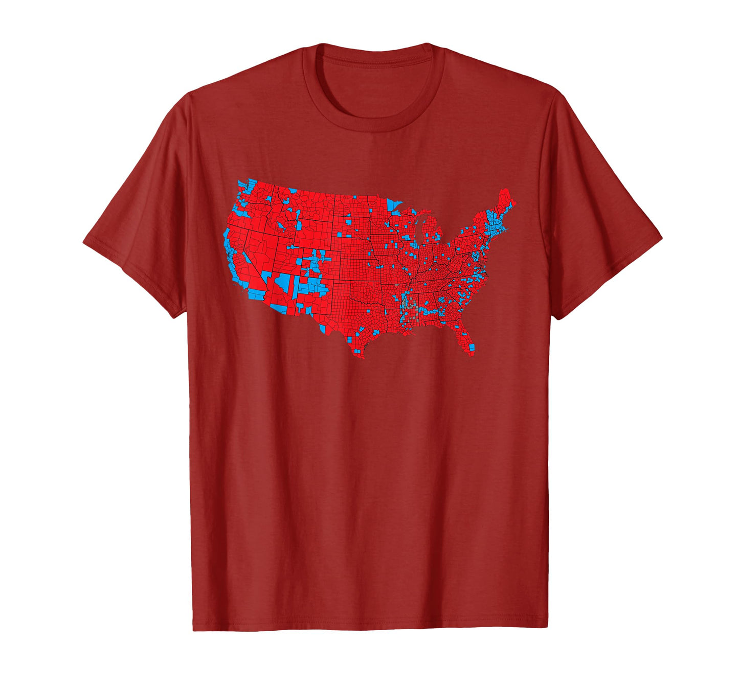 USA Election Map 2024 President Trump Republican Red States T-Shirt