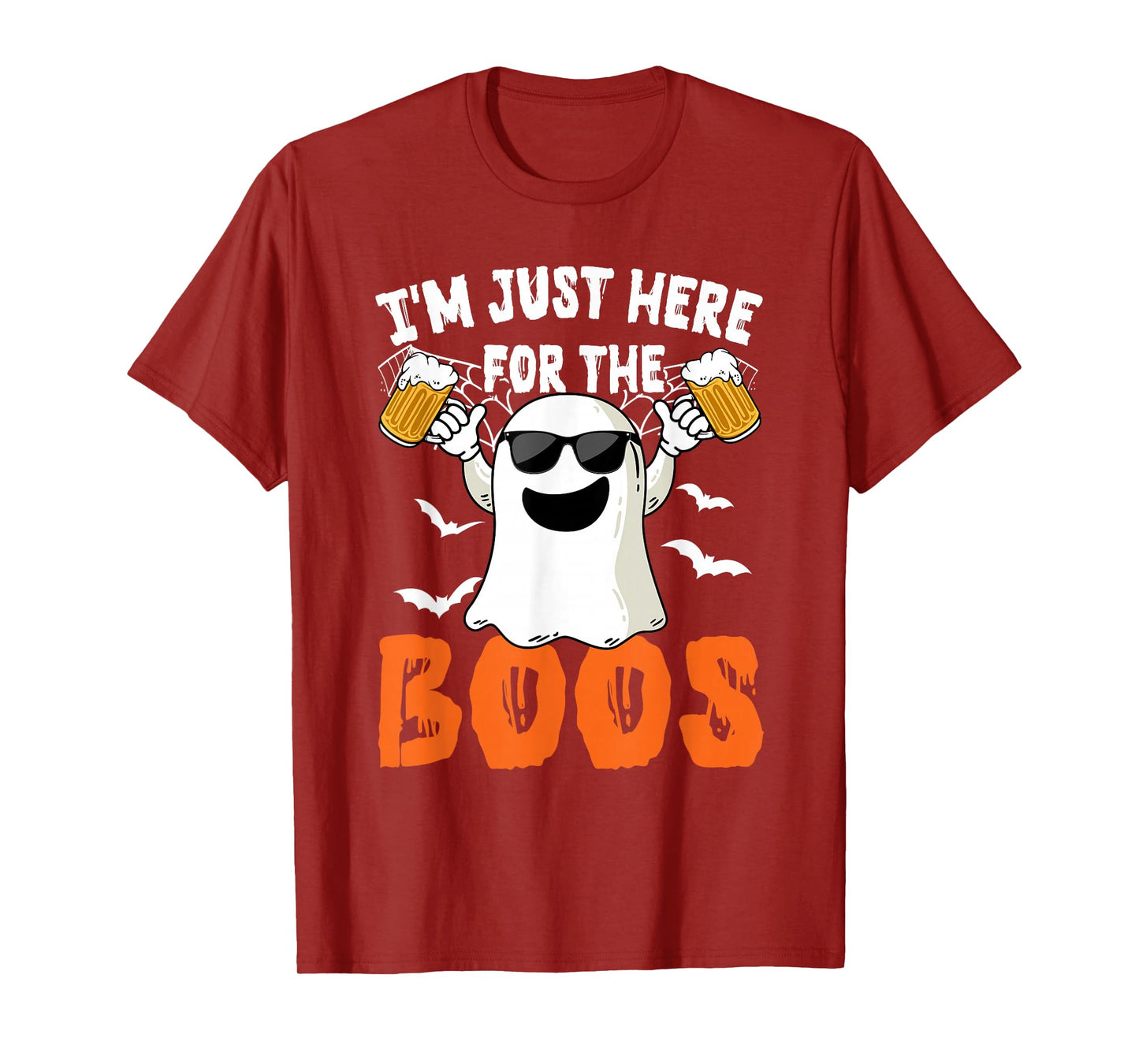 I'm Just Here For The Boos Cute Ghost Halloween Costume T-Shirt