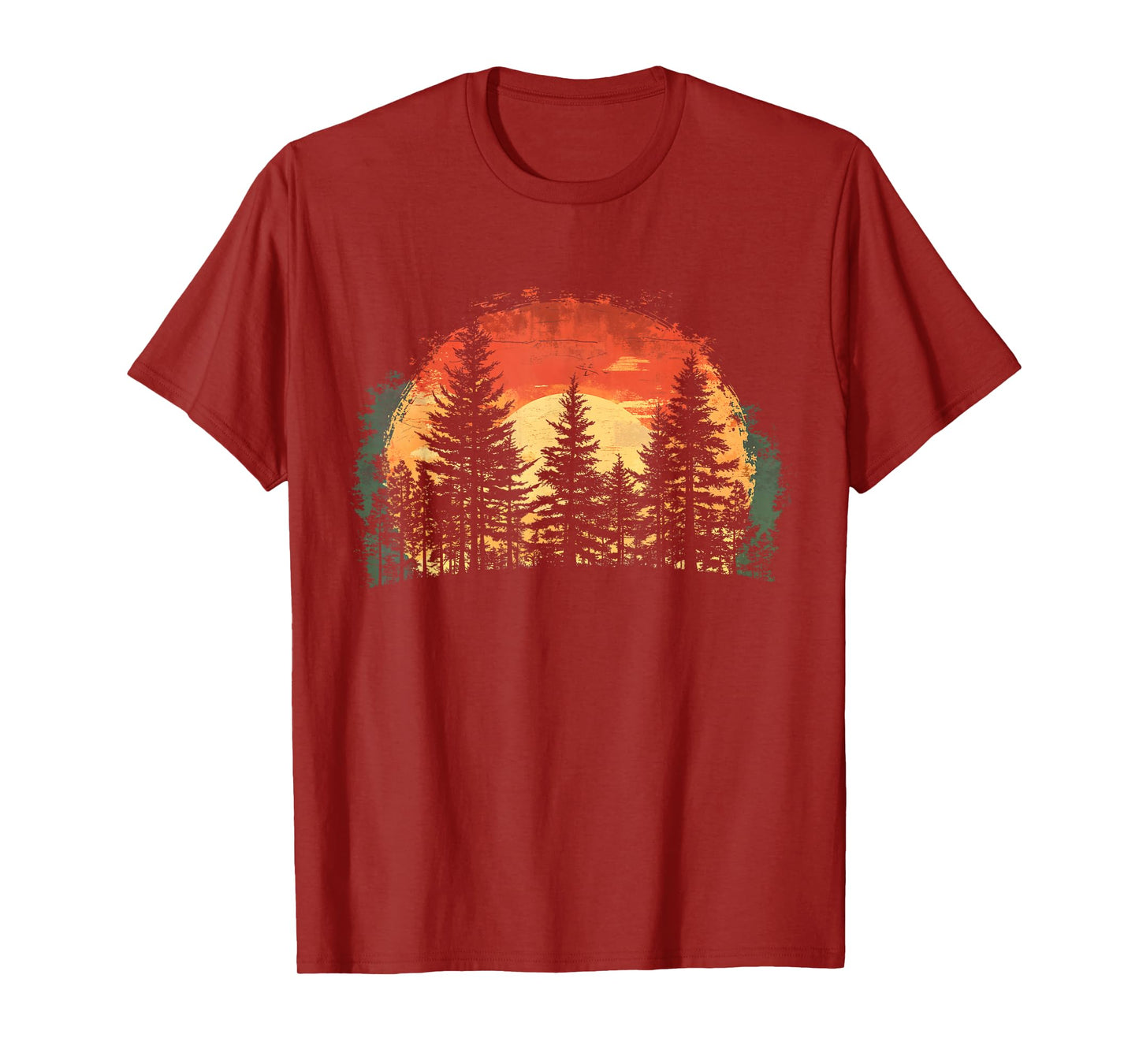 Outdoor Tree Nature Lover Wildlife Retro Forest T-Shirt