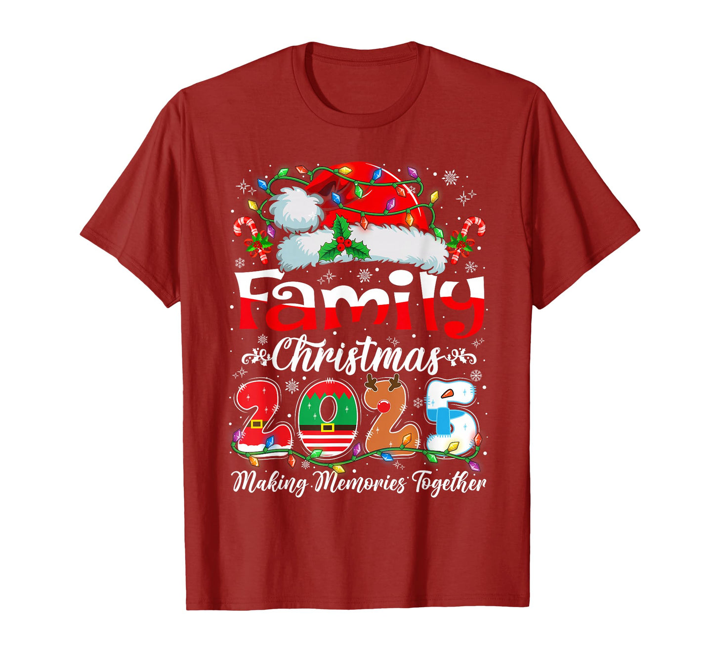 Family Christmas 2025 Matching Outfit Xmas Squad Santa T-Shirt