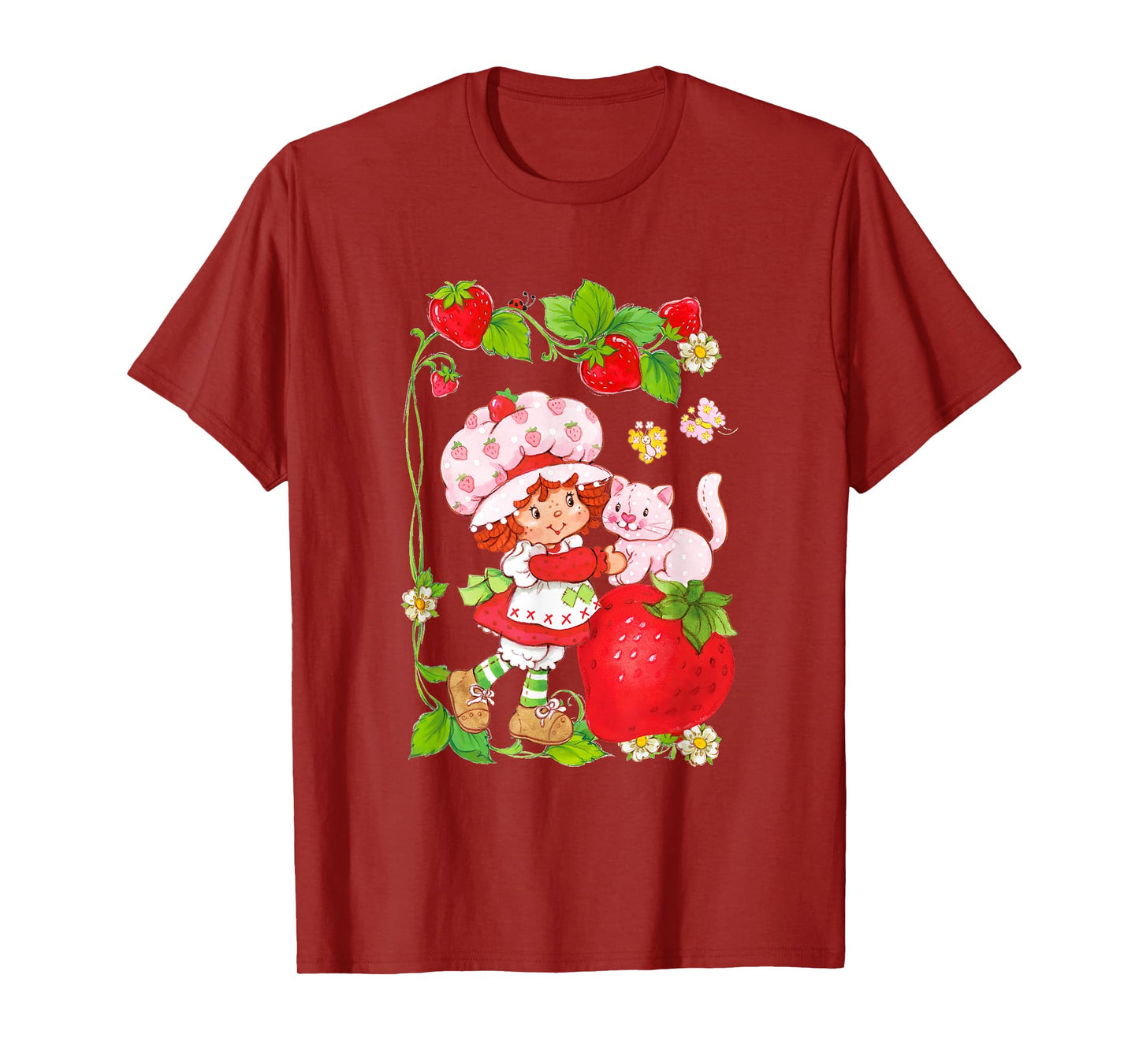 Strawberry Shortcake & Kitty Berry Picking Vintage T-Shirt