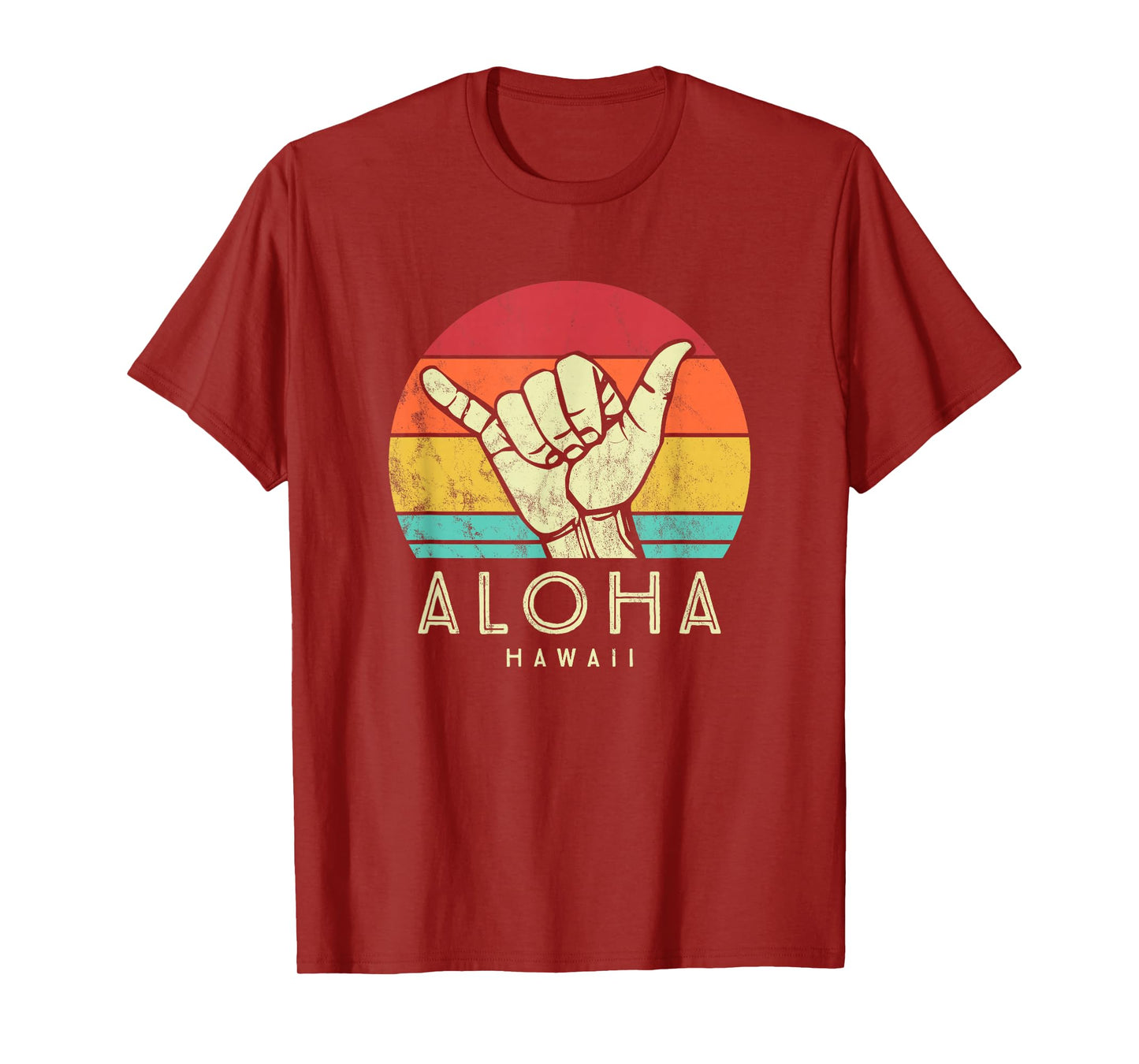 Aloha Hawaii Shaka. Surf hand retro hawaiian T-Shirt