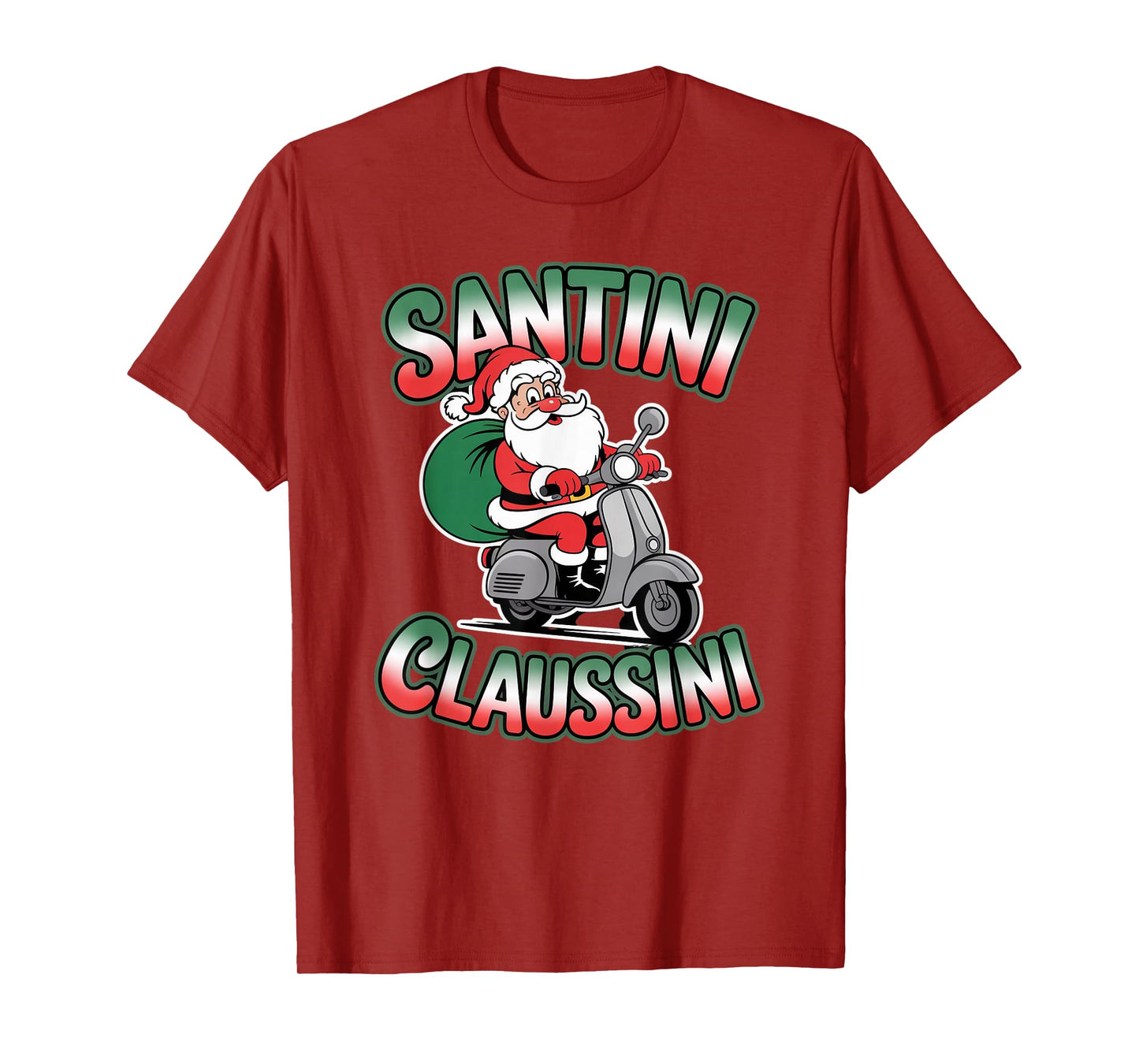 Italian Brainrot Christmas Santini Claussini Funny Santa T-Shirt