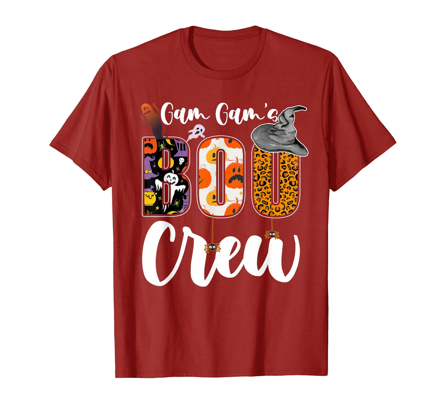 Gam Gam's Boo Crew Halloween Grandma Grandkids Matching T-Shirt