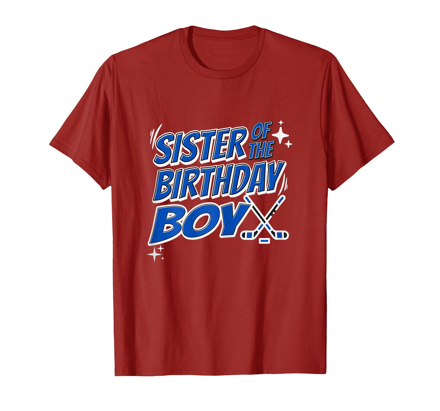 Sister Of The Birthday Boy Hockey Matching Sibling Fun Party T-Shirt
