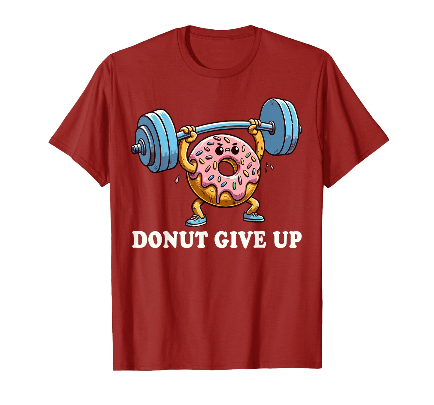 Weightlifting - Funny Fitness Workout Gym Donut Lover T-Shirt