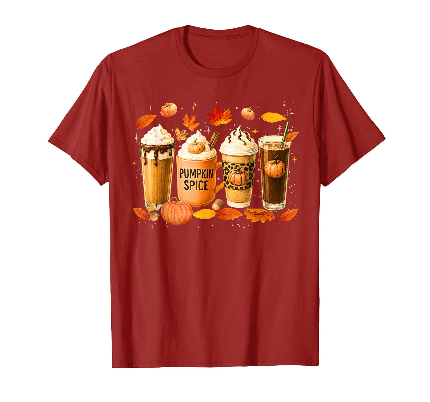 Coffee Pumpkin Latte Spice Coffee Love Fall Season Halloween T-Shirt