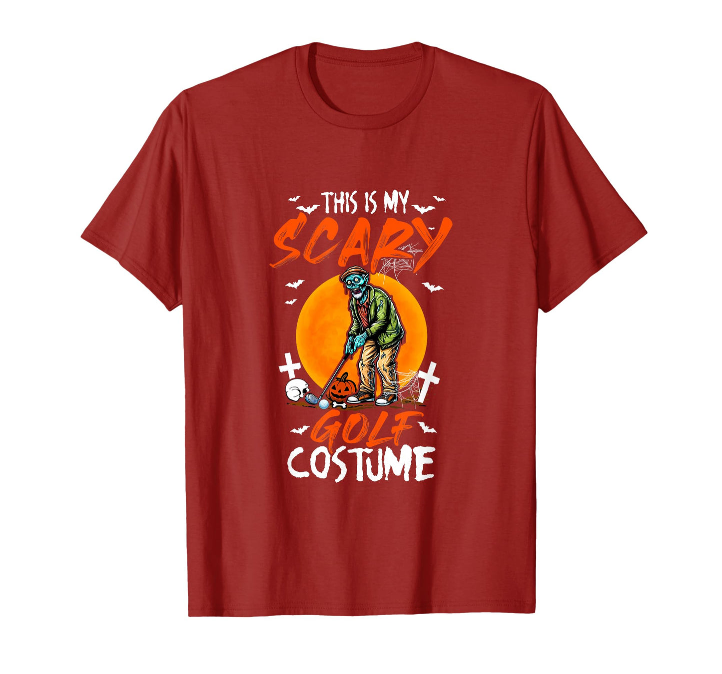 My Scary Golf Costume Halloween Player Matching Team T-Shirt