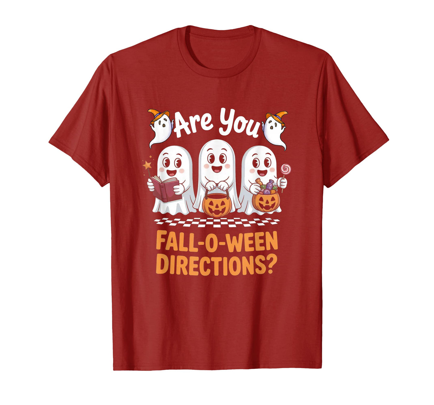 Retro are You Fall O Ween Directions Funny Teacher Halloween T-Shirt