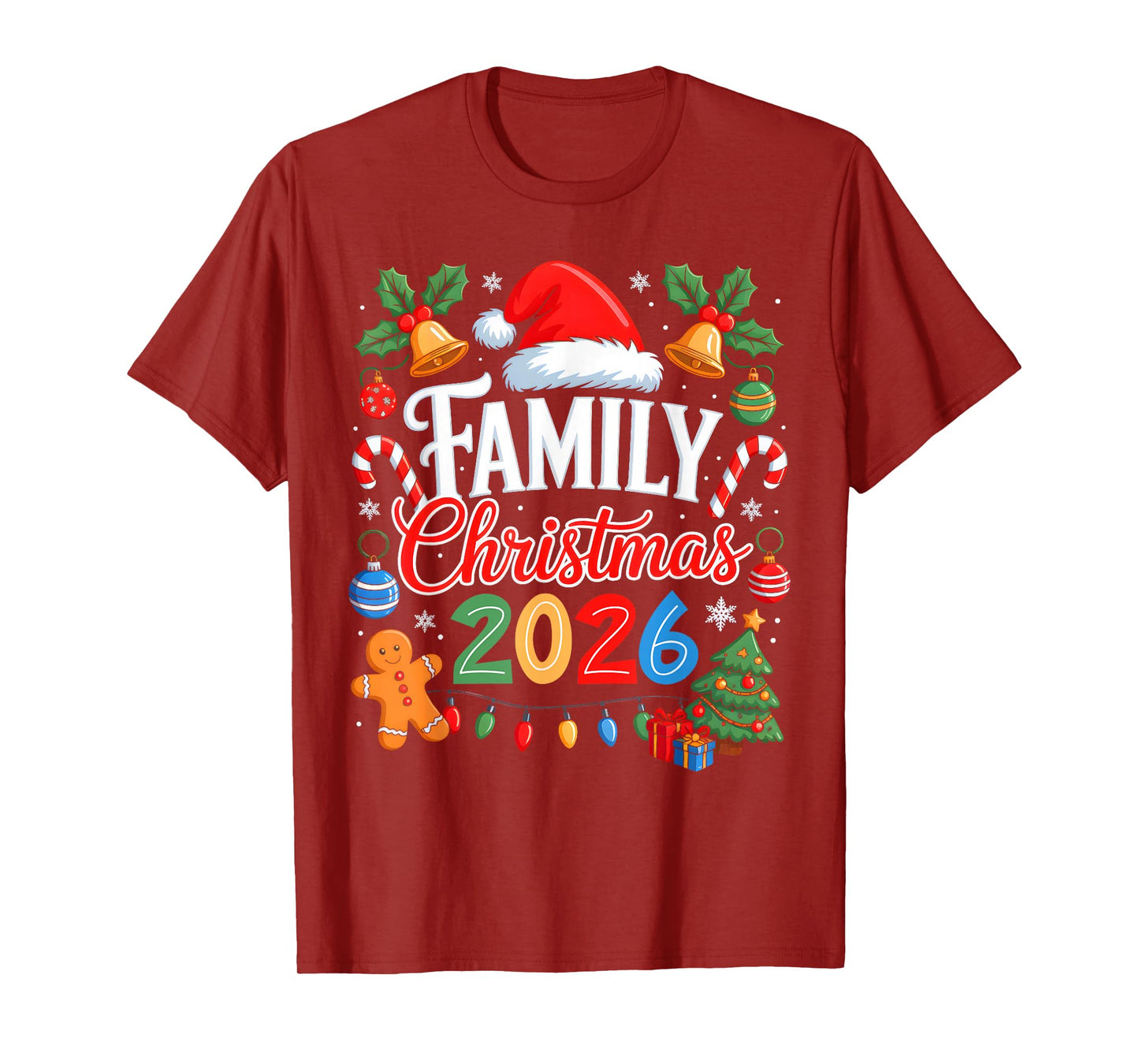 Family Christmas 2026 Matching Pajamas Xmas Family Christmas T-Shirt