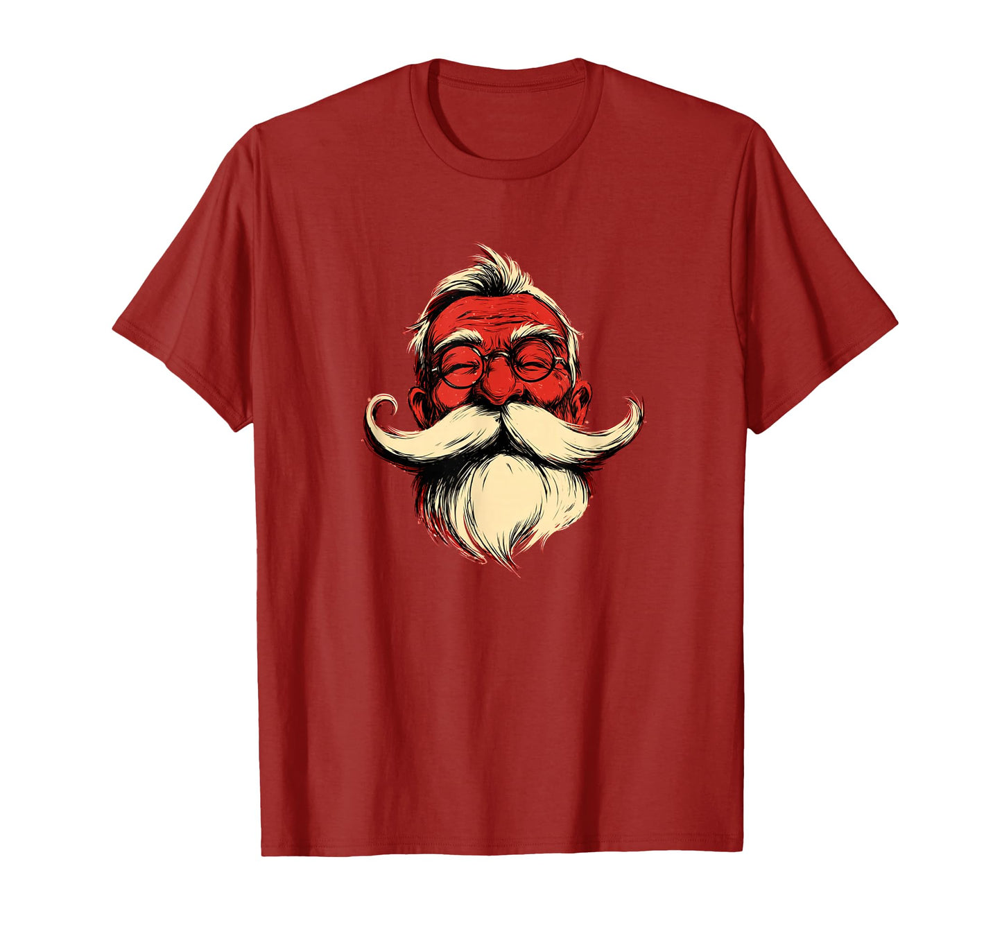 Amazing Santa Claus Head with Nice Beard for Man and Woman T-Shirt
