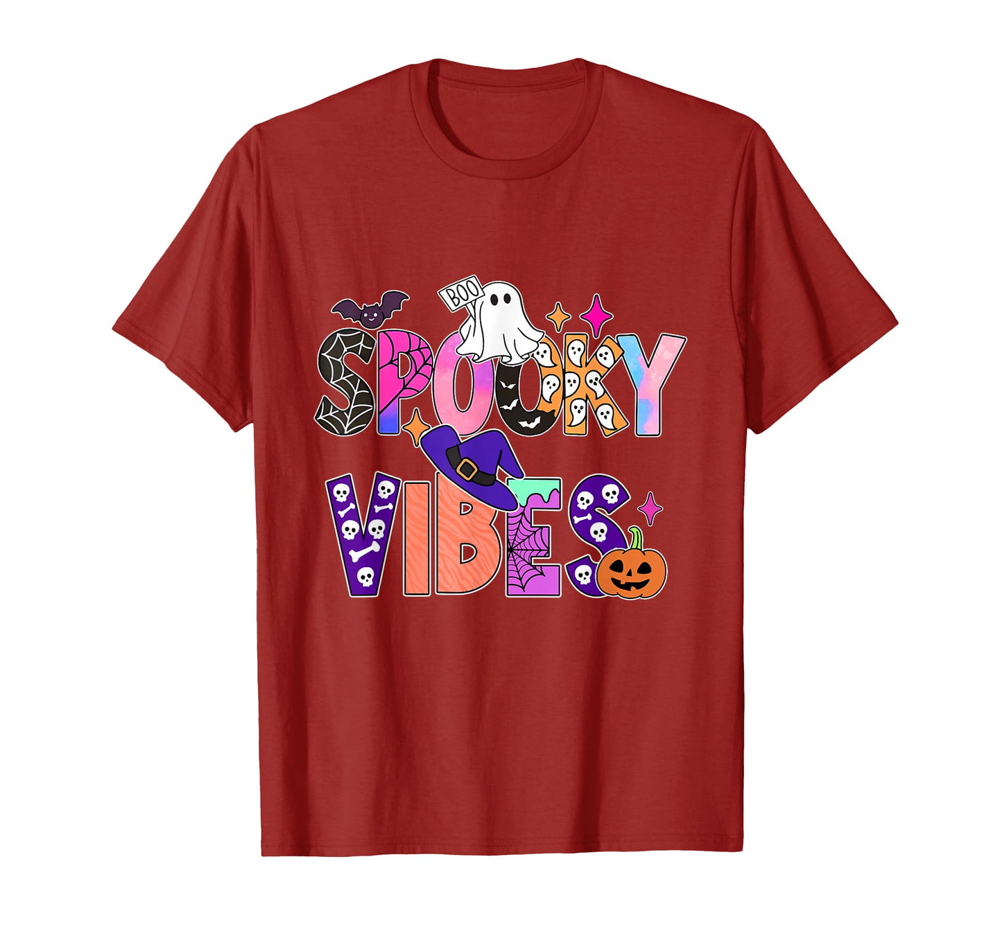 Spooky Season Boo Ghost Halloween Costume for Kid Girl Women T-Shirt