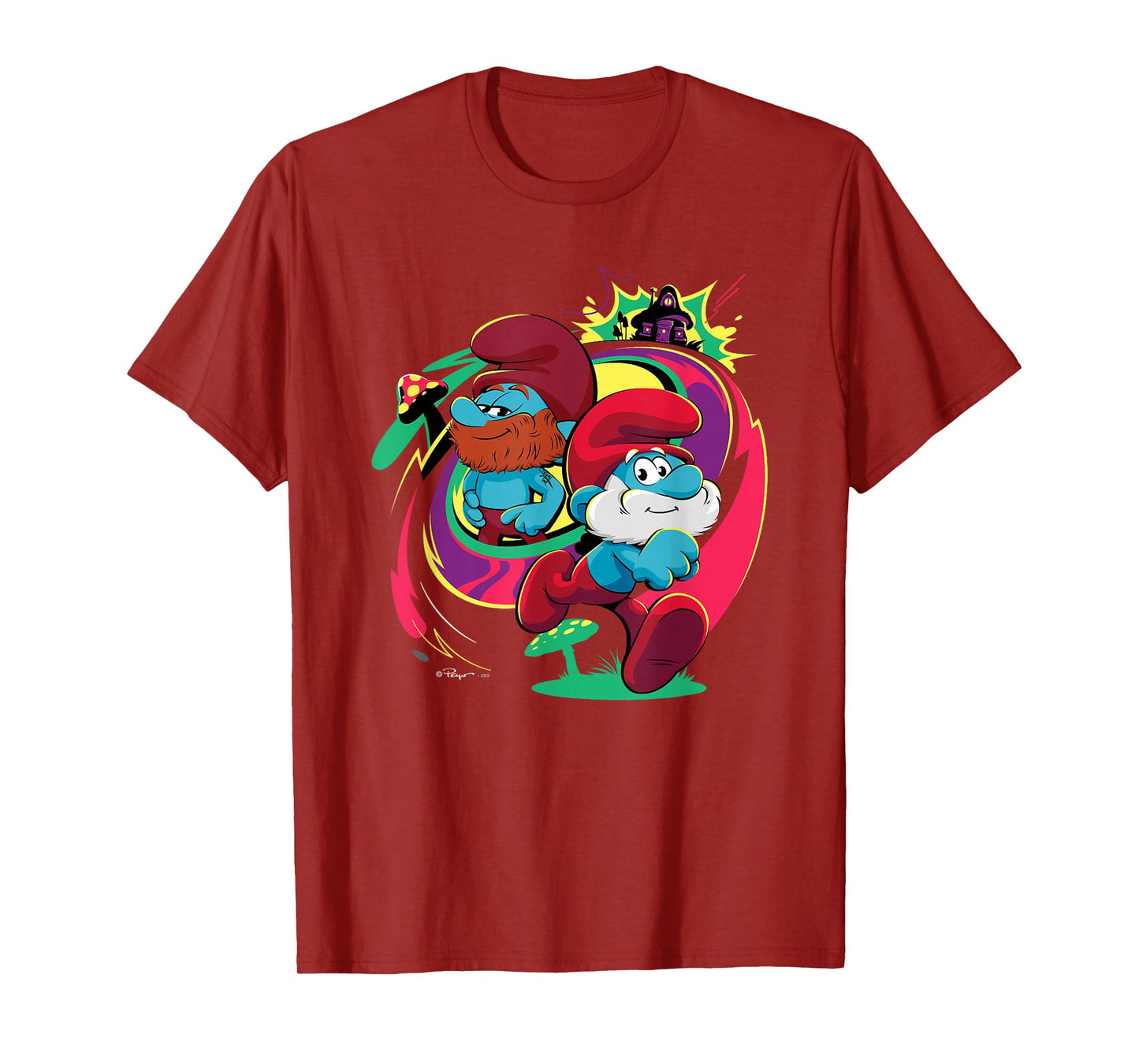 The Smurfs Movie Papa Smurf and Ken Smurf T-Shirt