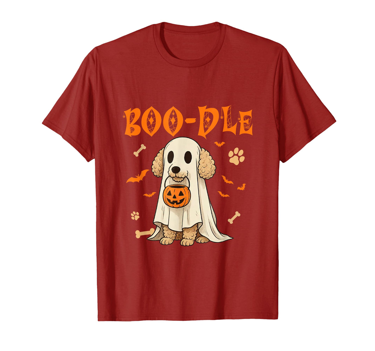 Funny Dog Boo-dle Halloween Ghost Poodle Dog T-Shirt