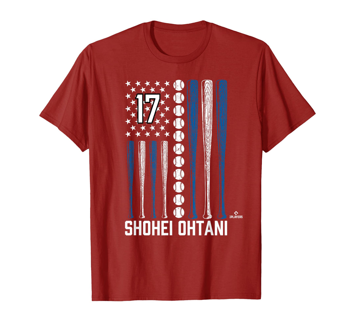 Baseball American Flag Shohei Ohtani Los Angeles Baseball T-Shirt