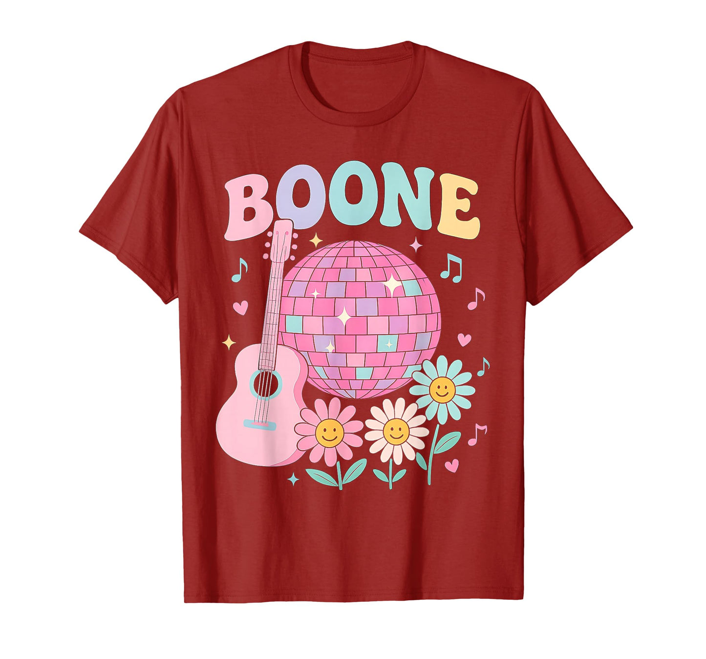 Boone Family Name I Love Boone Personalized Vintage T-Shirt