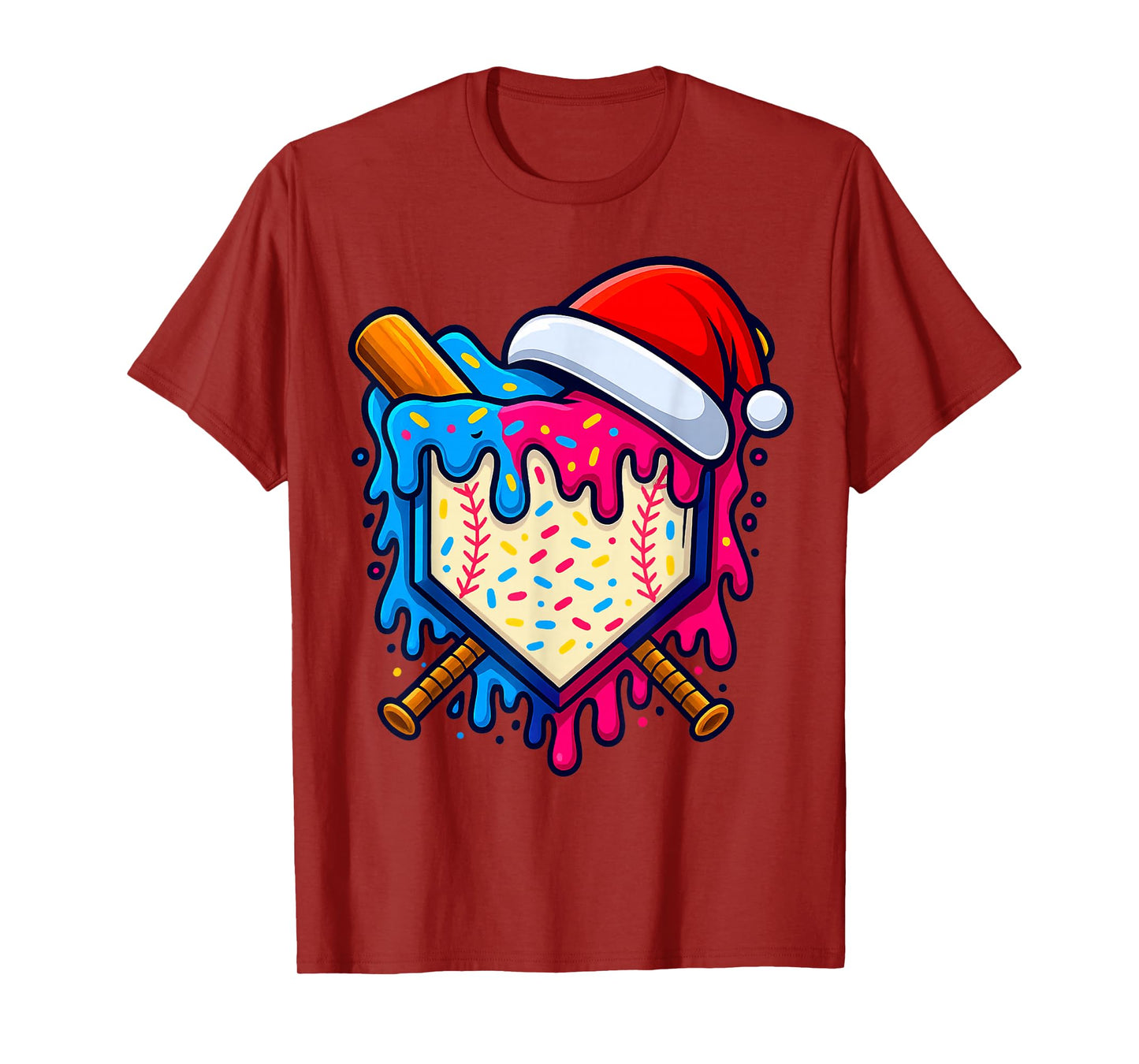 Sports Design for Men Christmas Tee Baseball Player Boys T-Shirt