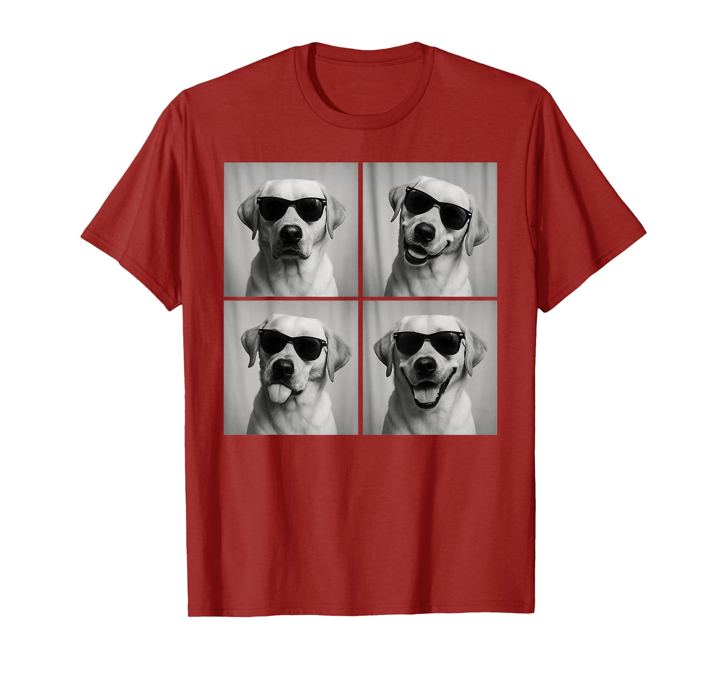 Funny Labrador Dog Lover Cute Yellow Lab Photo Booth T-Shirt