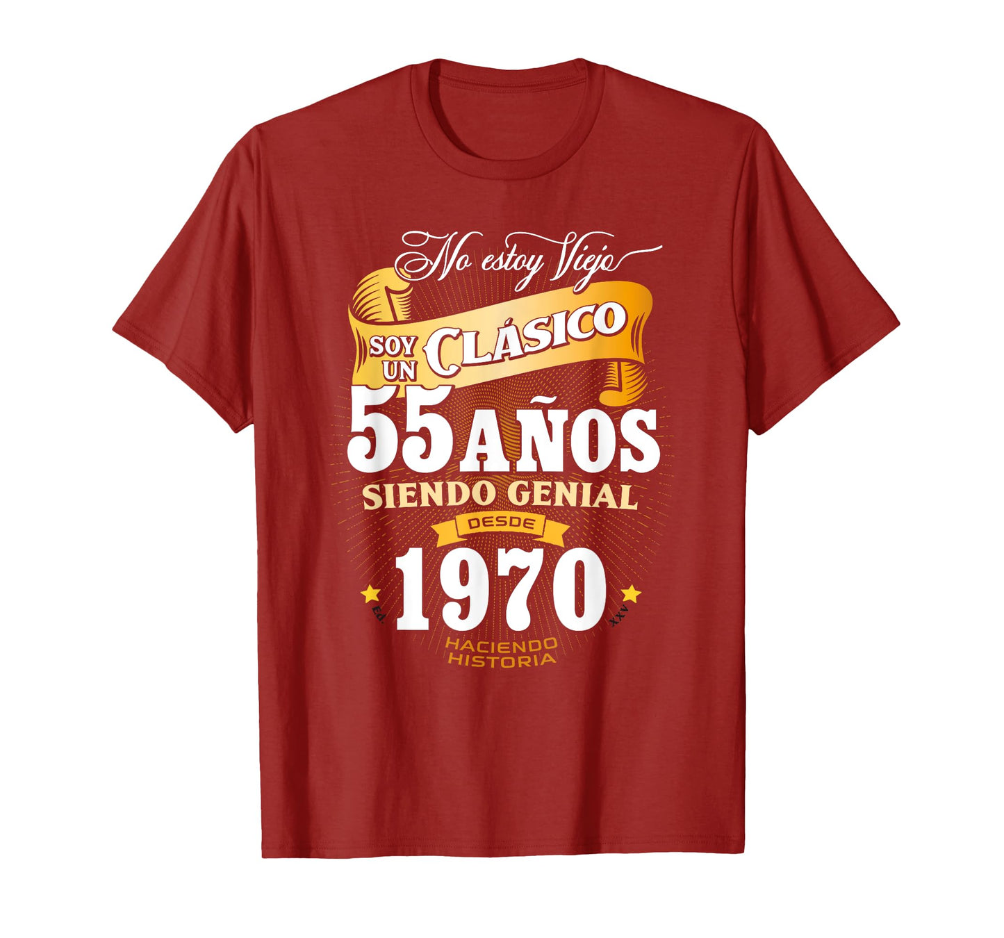 55th Birthday gift for Men in Spanish Regalo cumpleanos 55 T-Shirt