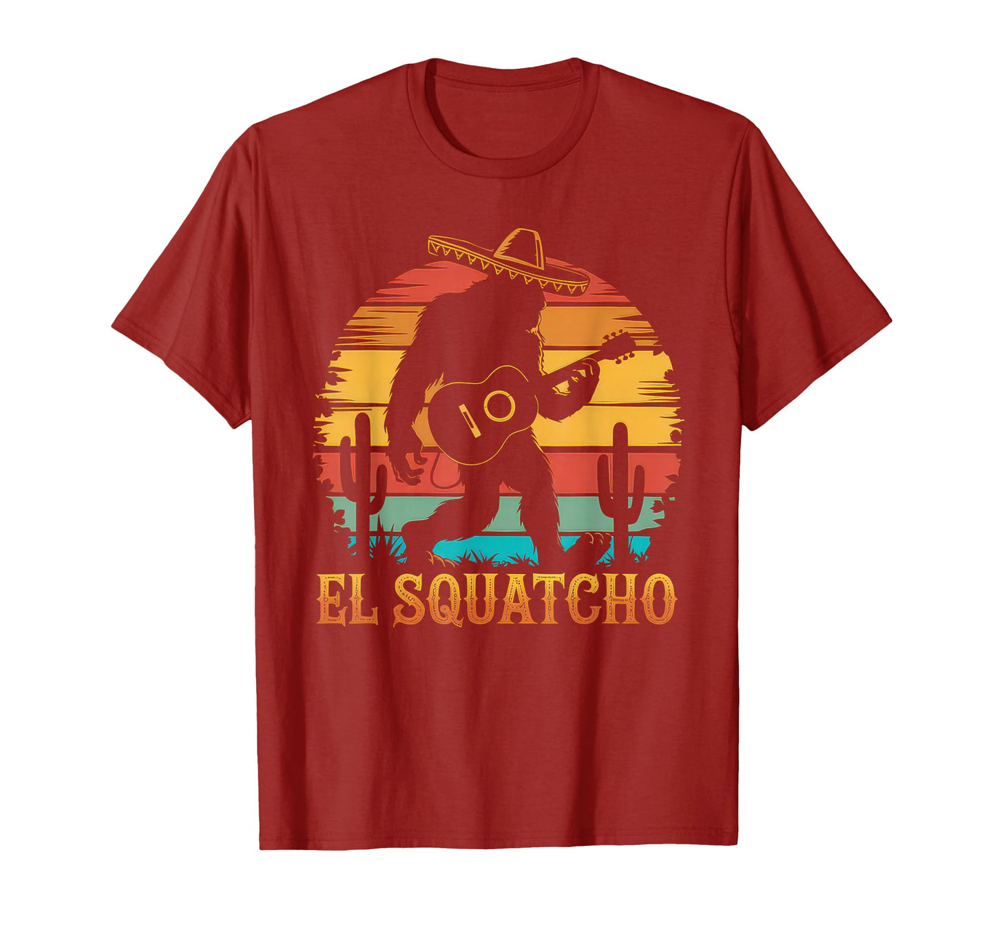 El Squatcho Tshirt Men Women Bigfoot Sasquatch Mexican T-Shirt