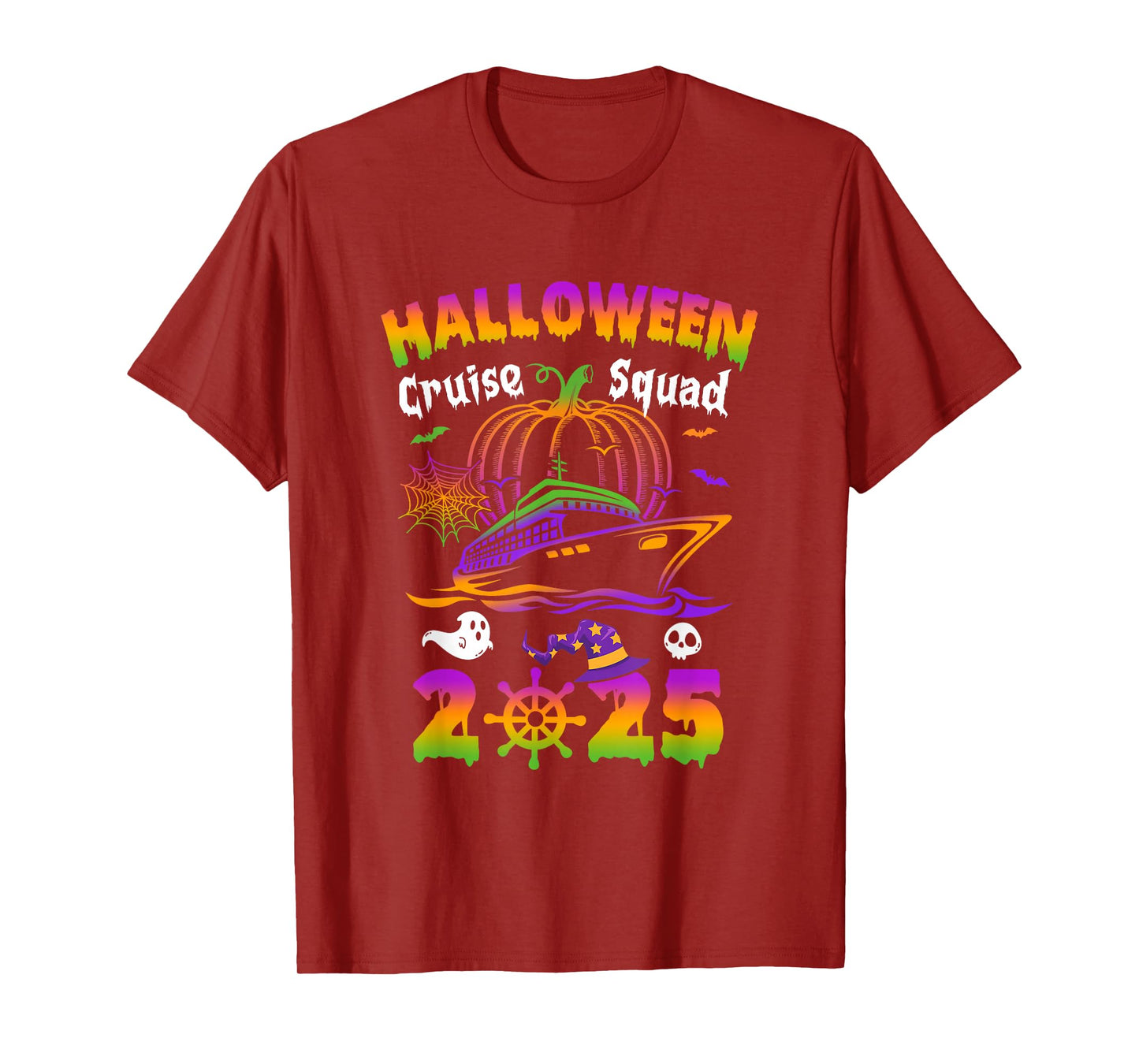 Halloween Cruise Squad 2025 Pumpkin Spooky Season Family T-Shirt
