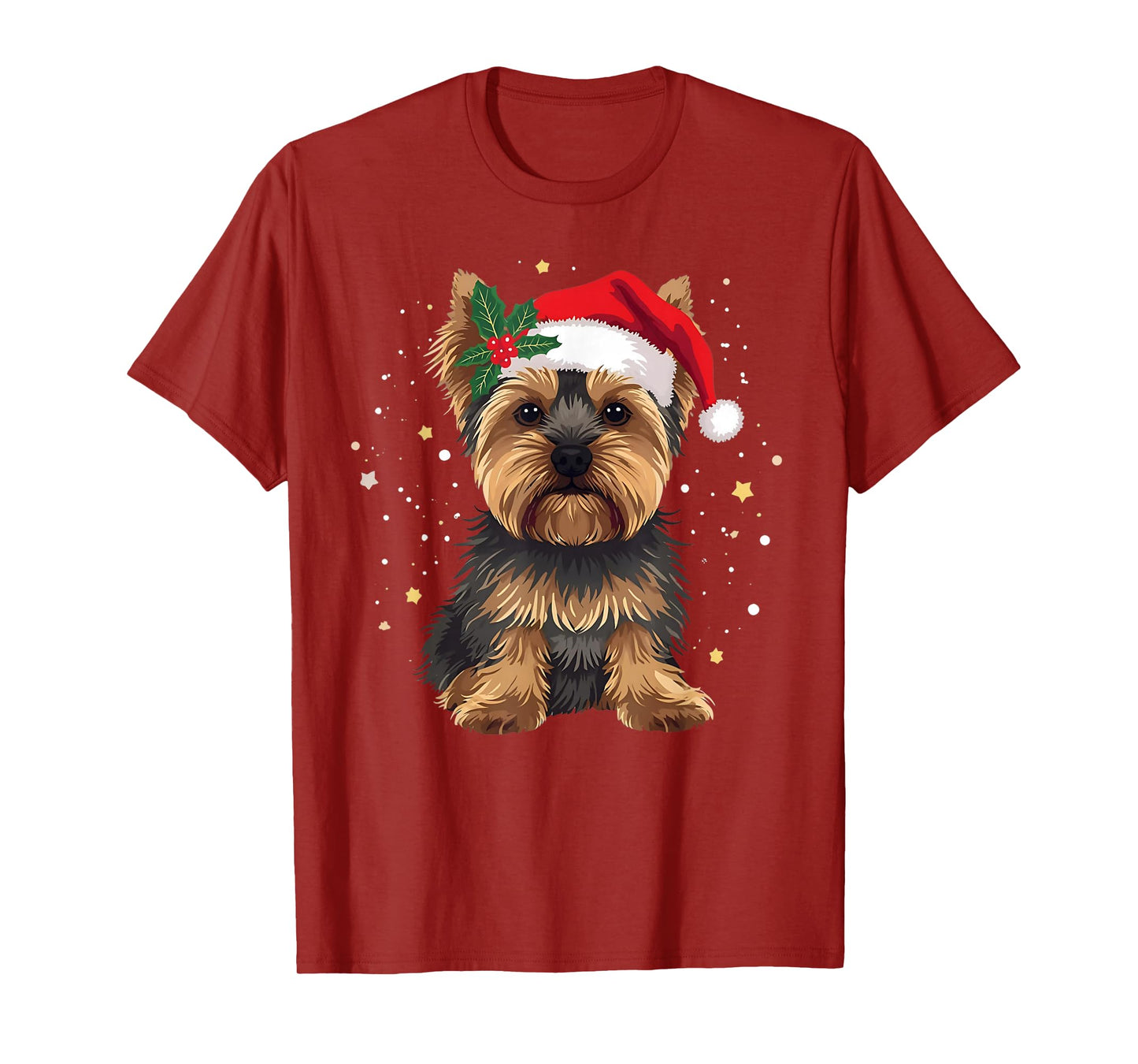Yorkshire Terrier Christmas Yorkie Dog Lover Men Women Kids T-Shirt