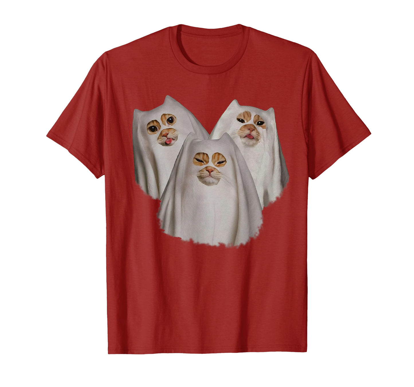 Ghost Cat Meme Funny Halloween Funny Wizard Cat Ghost T-Shirt