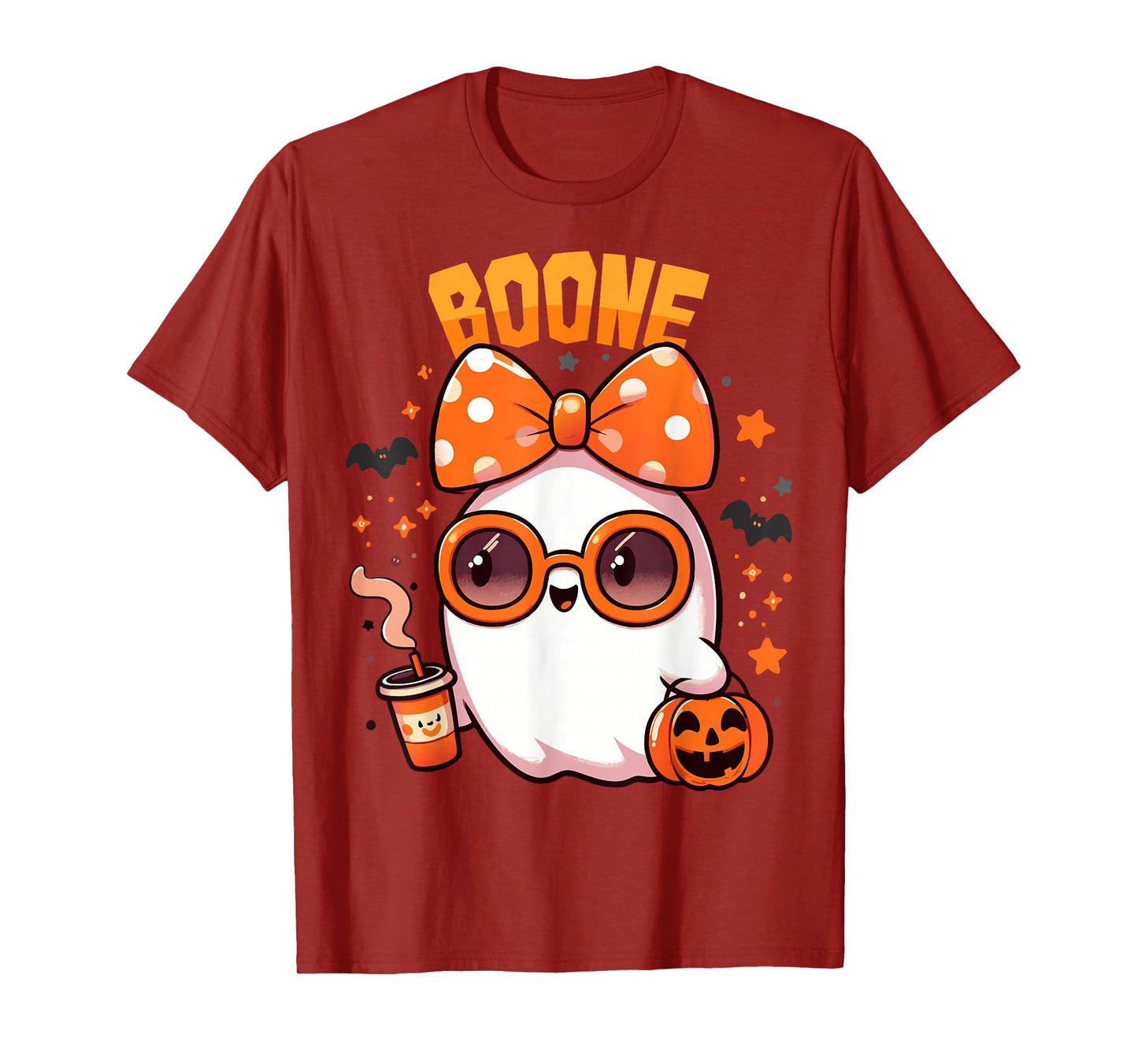 Retro Boo Boone Girls First Name Funny Halloween Ghost 2025 T-Shirt