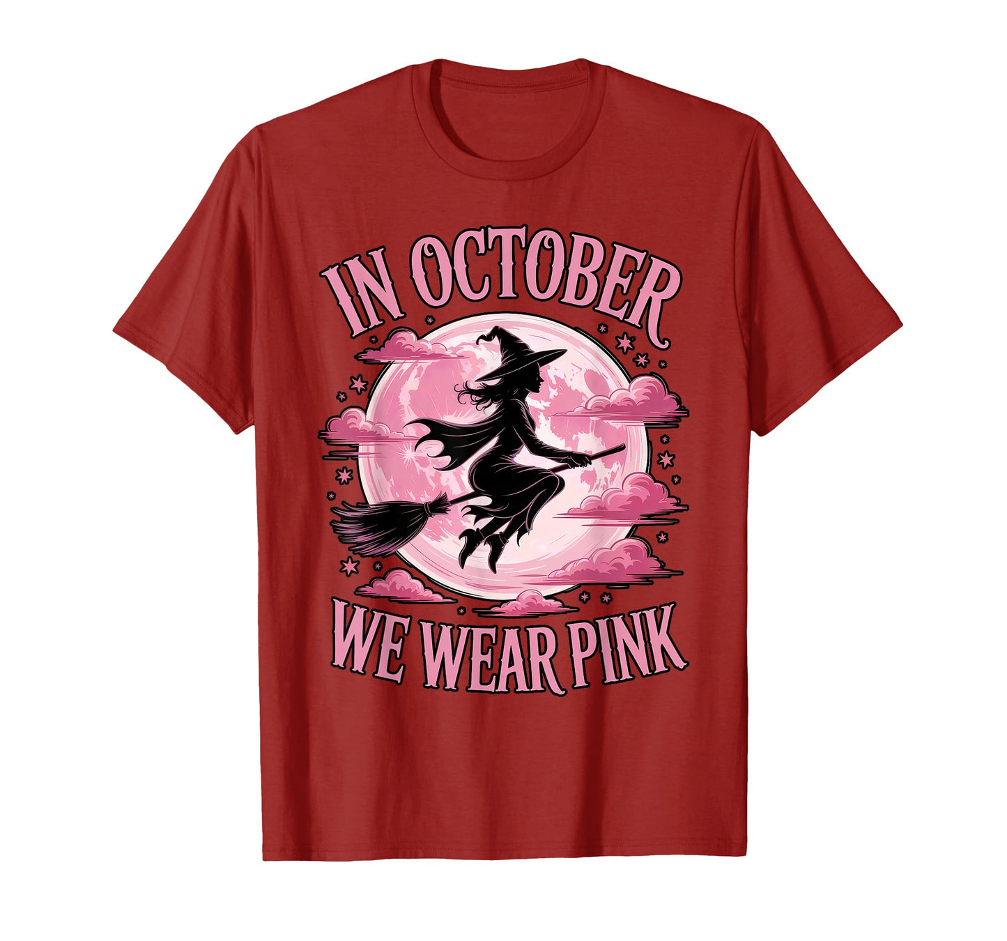 October Witch Pink Moon Breast Cancer Awareness T-Shirt