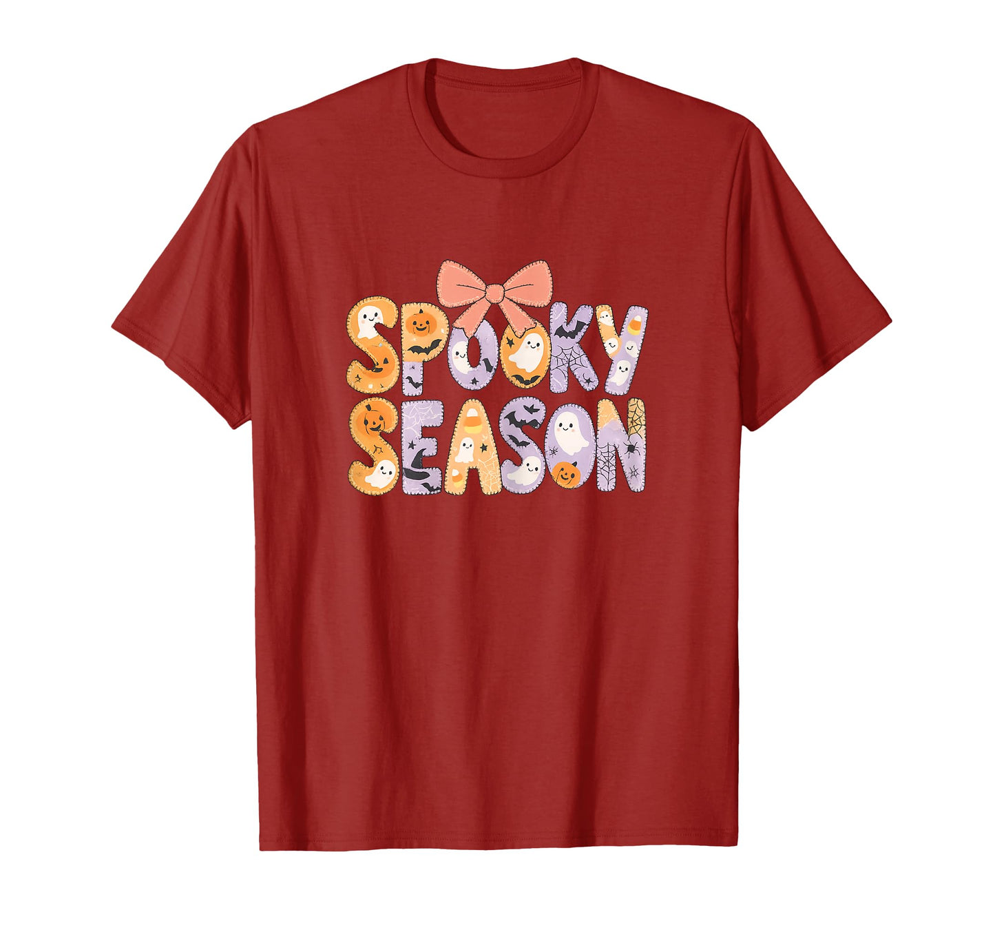 Spooky Season Retro Halloween Ghost Women Toddler Girl T-Shirt