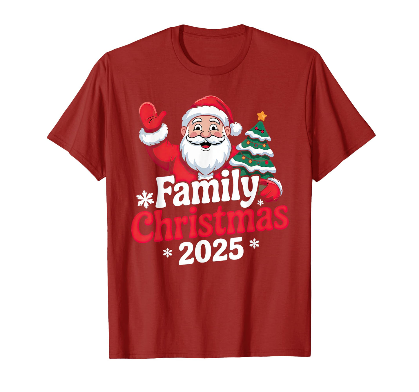 Family Christmas 2025 Matching Holiday Outfit Squad T-Shirt