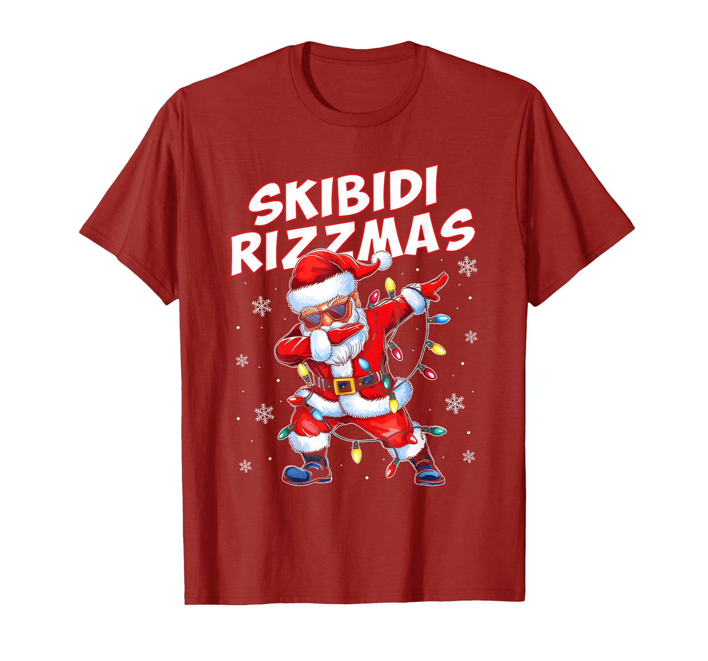 Skibidi Rizzmas Christmas Rizz Santa Claus Charisma Kid Cool T-Shirt