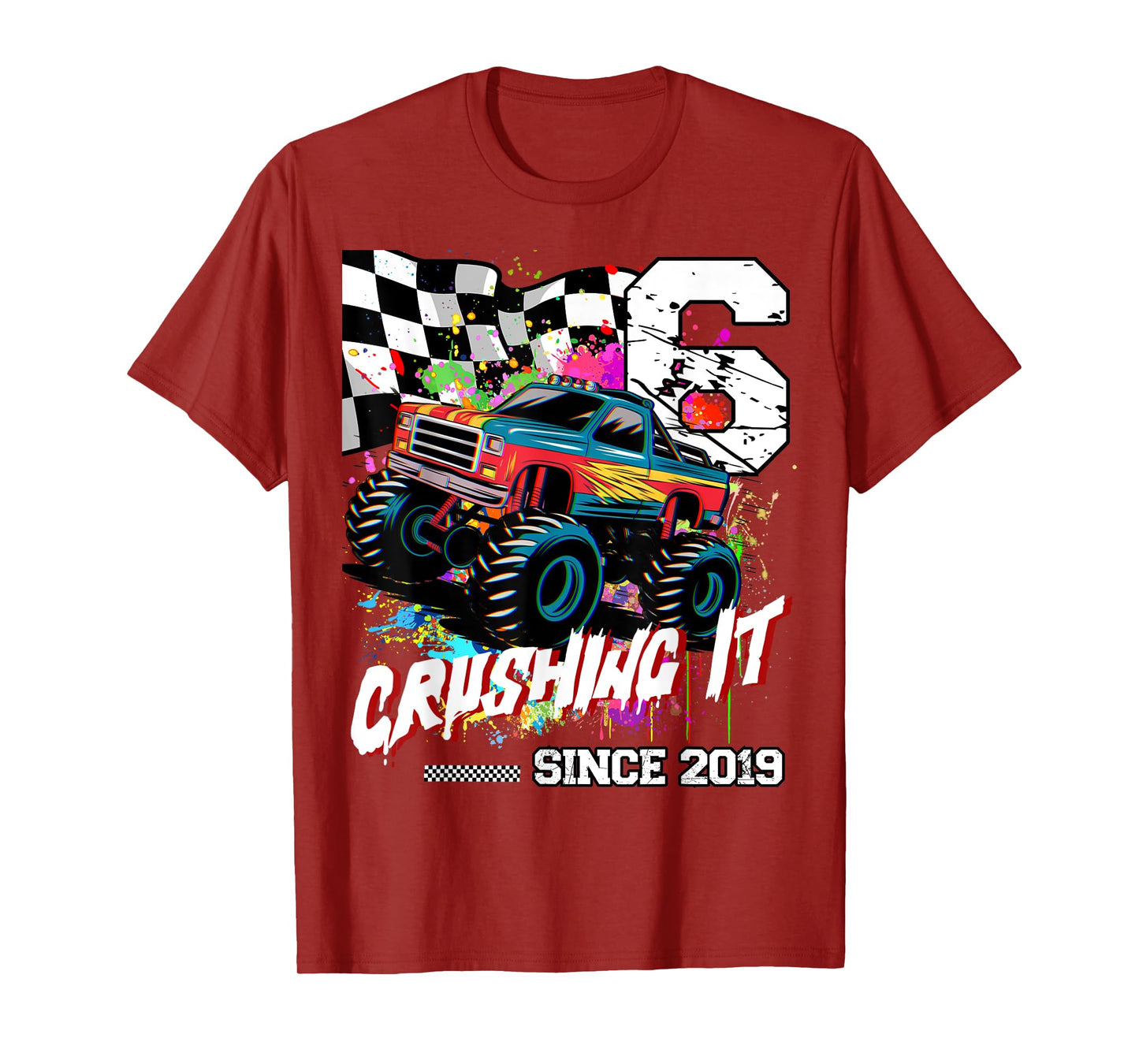 Birthday Monster Truck 6th years old Monster Truck Birthday T-Shirt