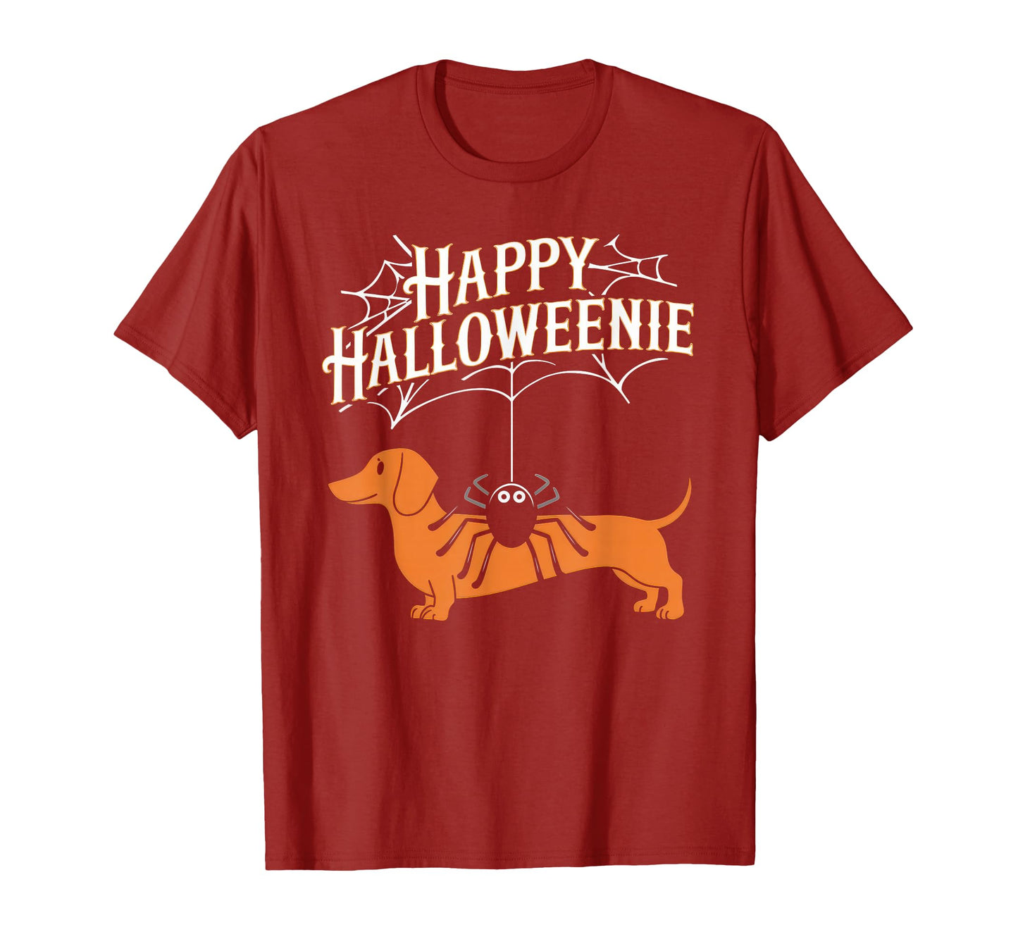 Happy Halloweenie Tshirt Women Men Wiener Monster Party T-Shirt