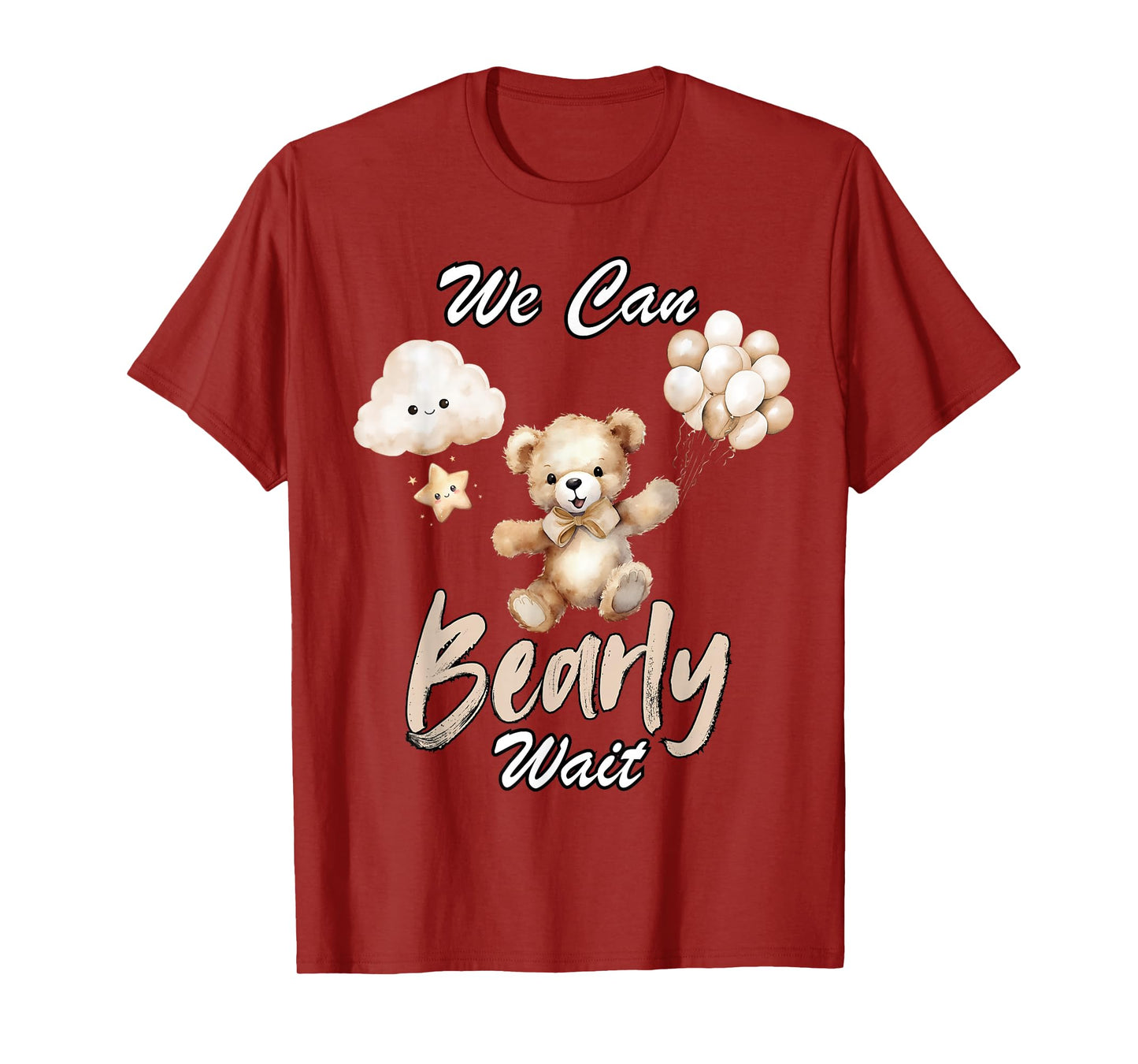 We Can Bearly Wait Gender Neutral Baby Shower Party T-Shirt